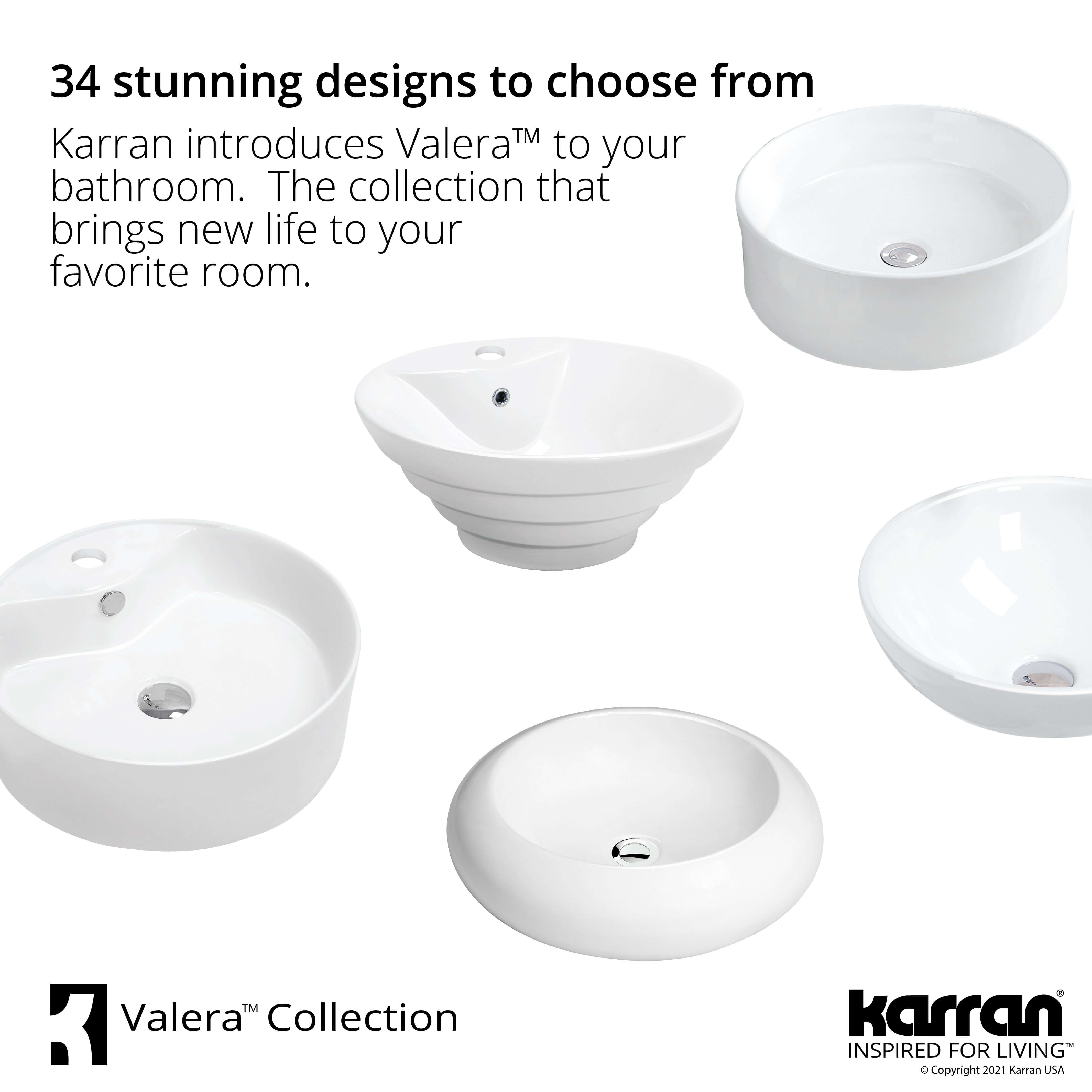 Alternate Image for Karran Valera 19" x 13.25" x 4.5" Rectangular Vessel Vitreous China ADA Bathroom Sink, White, VC-502-WH