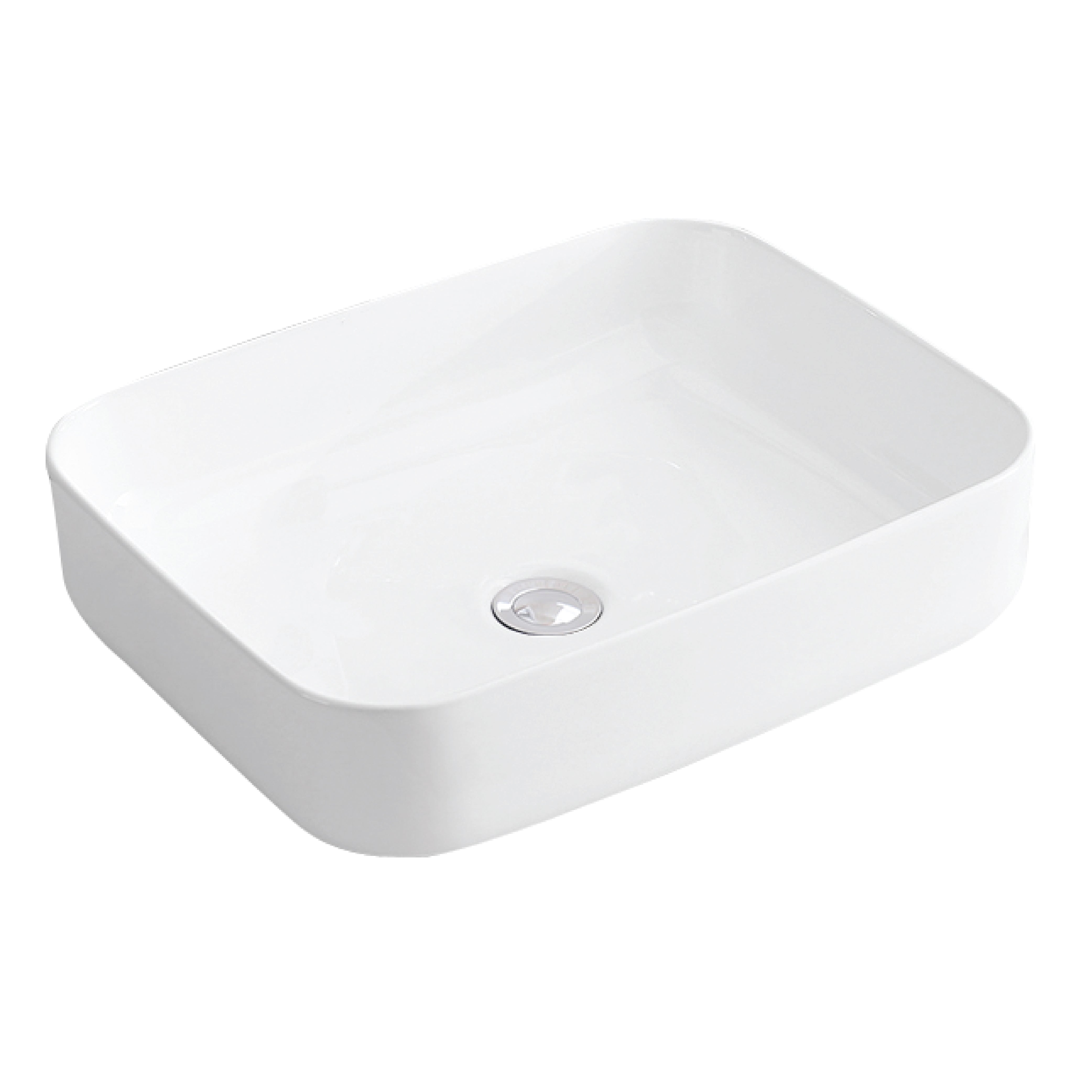 Alternate Image for Karran Valera 20" x 15.875" x 4.5" Rectangular Vessel Vitreous China ADA Bathroom Sink, White, VC-505-WH