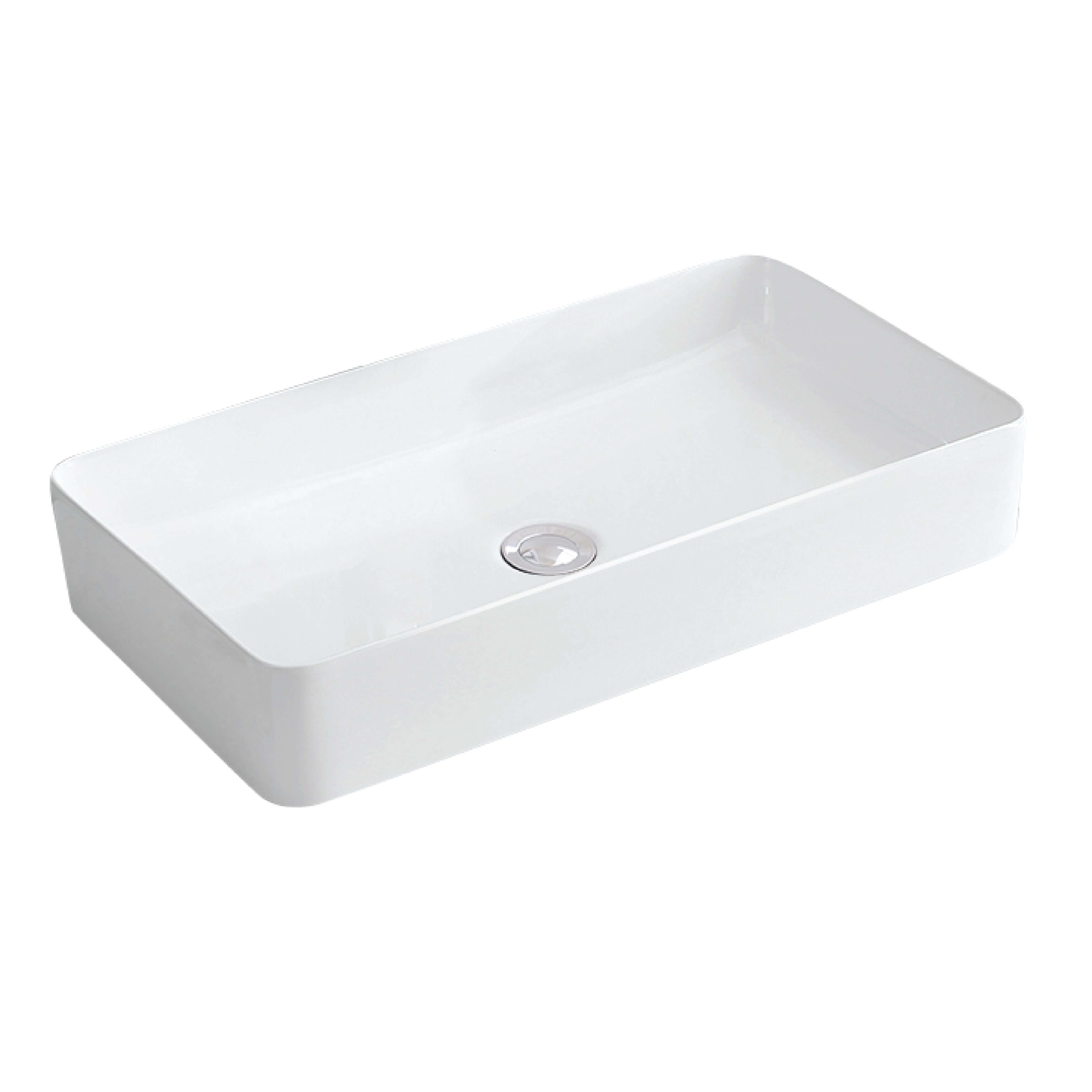 Alternate Image for Karran Valera 24.25" x 14" x 3.5" Rectangular Vessel Vitreous China ADA Bathroom Sink, White, VC-506-WH