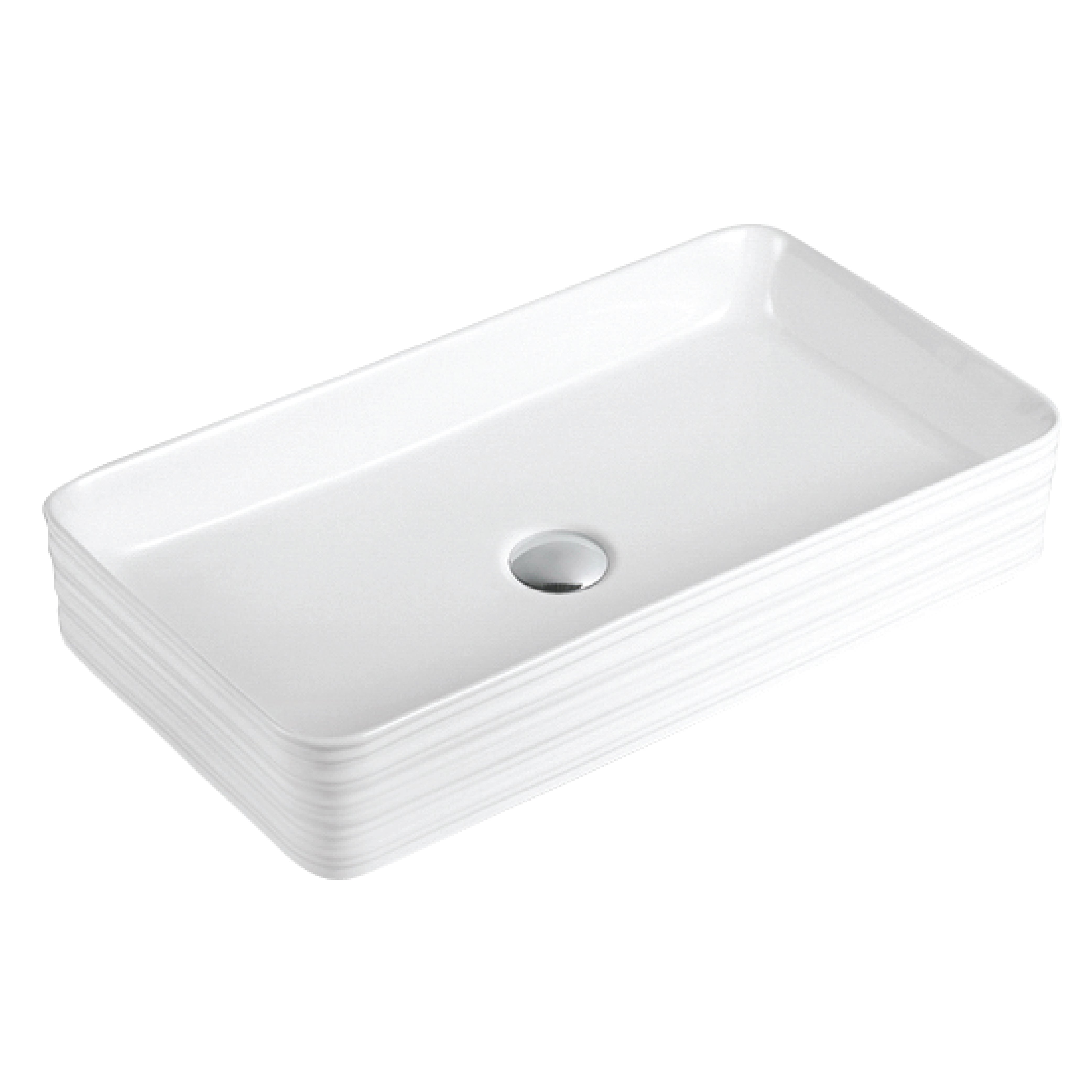 Alternate Image for Karran Valera 26.375" x 14.875" x 3.5" Rectangular Vessel Vitreous China ADA Bathroom Sink, White, VC-508-WH