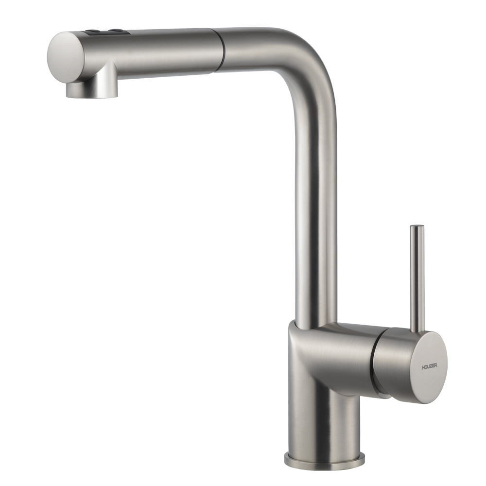 Alternate Image for Houzer Vitale Pull Out Kitchen Faucet Brushed Nickel, VITPO-664-BN