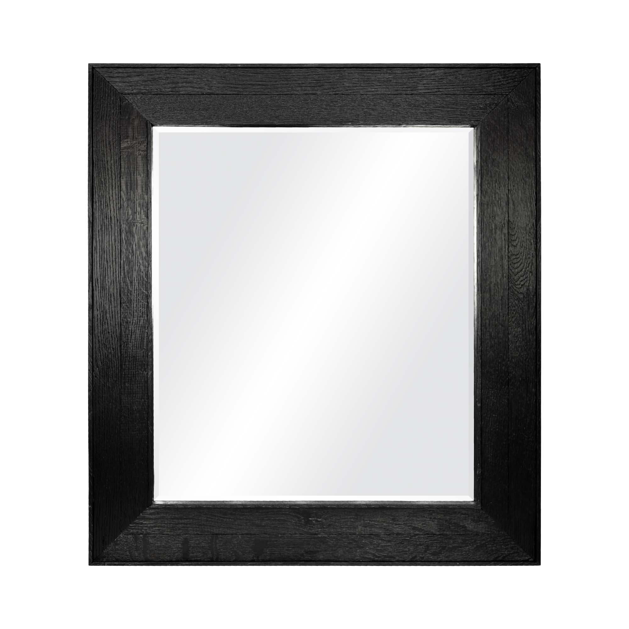 Native Trails Vintner's 29" x 33" Mirror in Noir, Reclaimed Wood, MR138