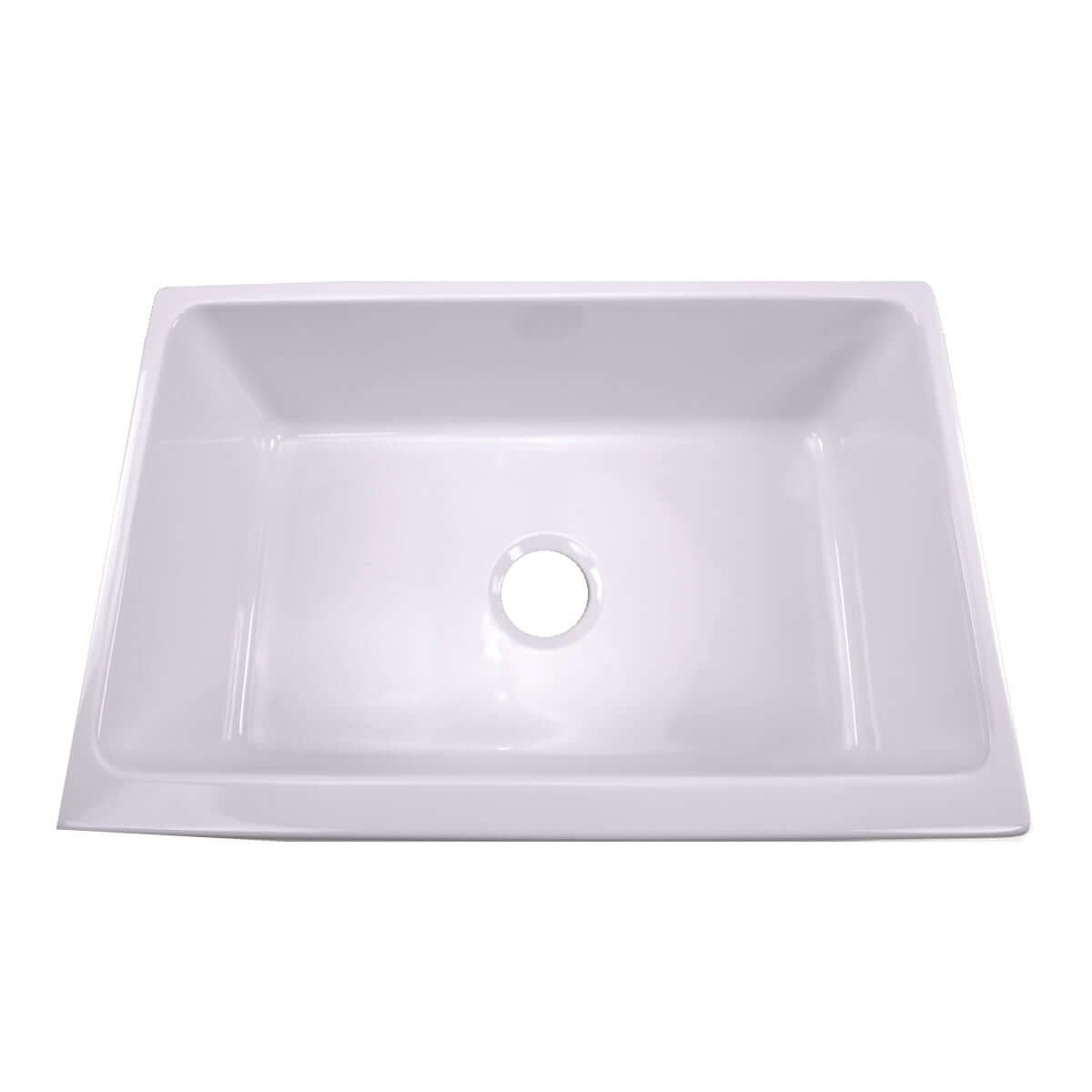 Nantucket Sinks Cape 30" Fireclay Farmhouse Sink, White, WH3018FCL