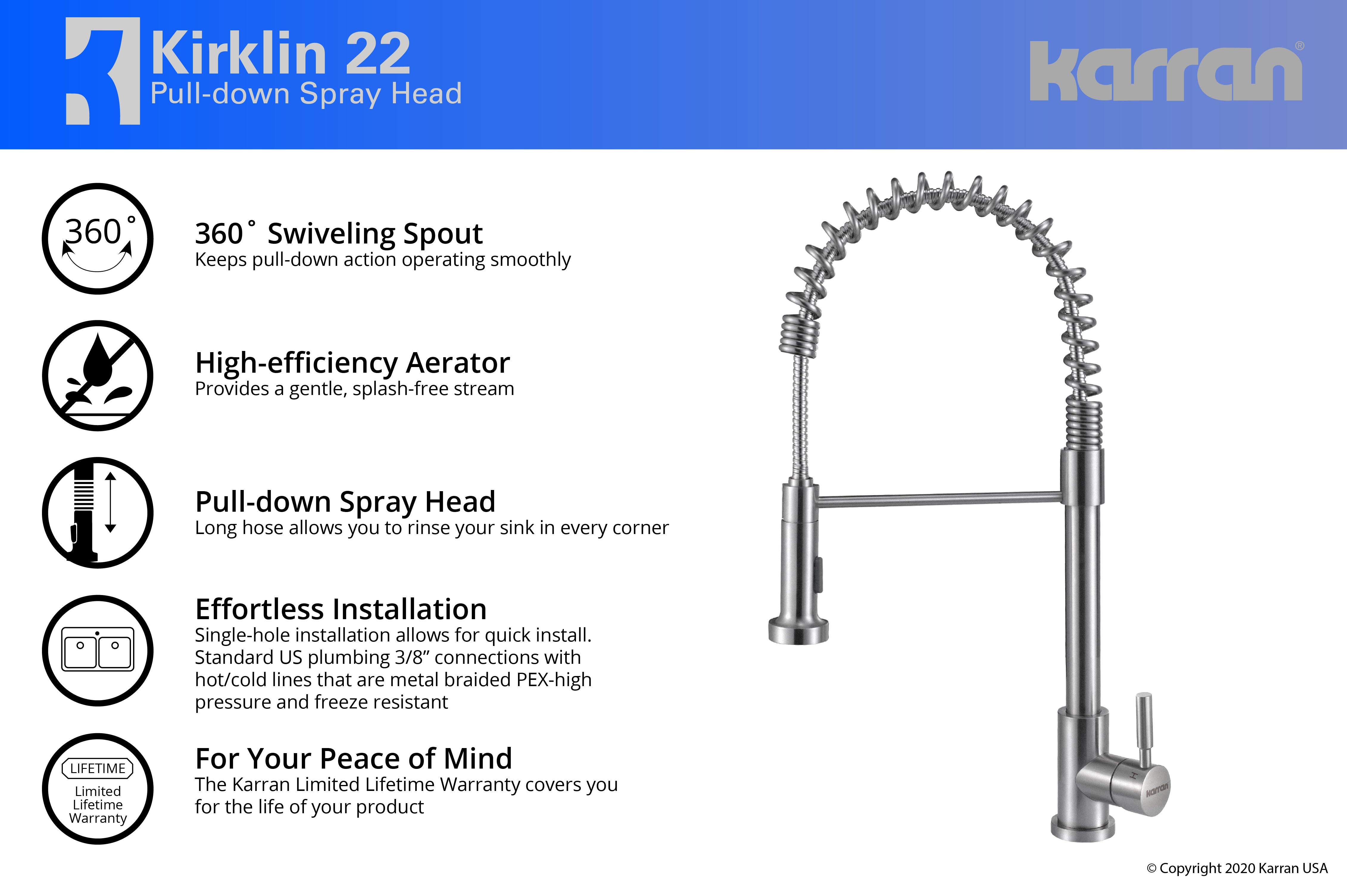 Alternate Image for Karran 32" Undermount Stainless Steel Workstation Kitchen Sink with Faucet and Accessories, 16 Gauge, WS-37-PK2