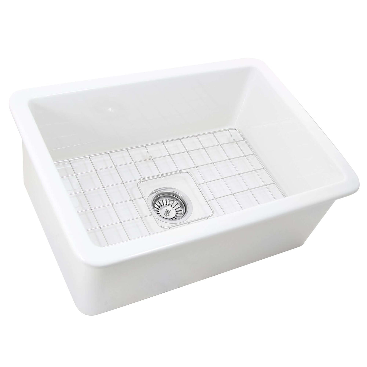 Alternate Image for Nantucket Sinks Cape 27" Fireclay Kitchen Sink, White, Wellfleet-2719W