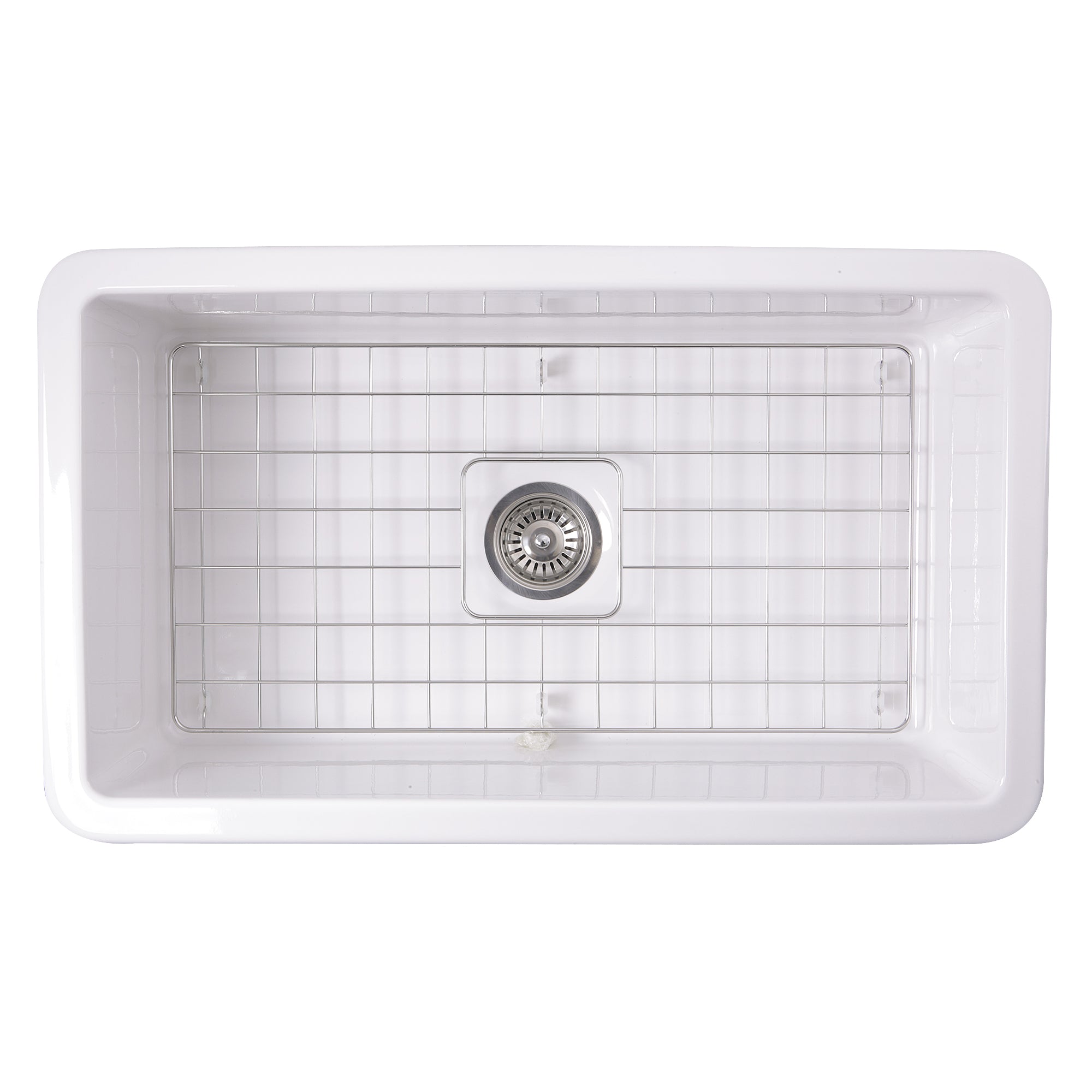 Alternate Image for Nantucket Sinks Cape 32" Fireclay Kitchen Sink, White, Wellfleet-3218W