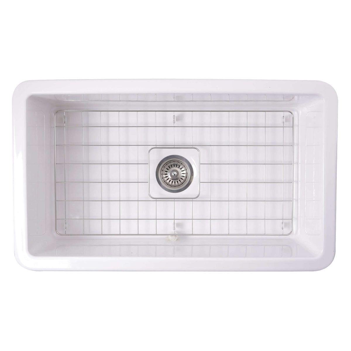 Alternate Image for Nantucket Sinks Cape 32" Fireclay Kitchen Sink, White, Wellfleet-3218W