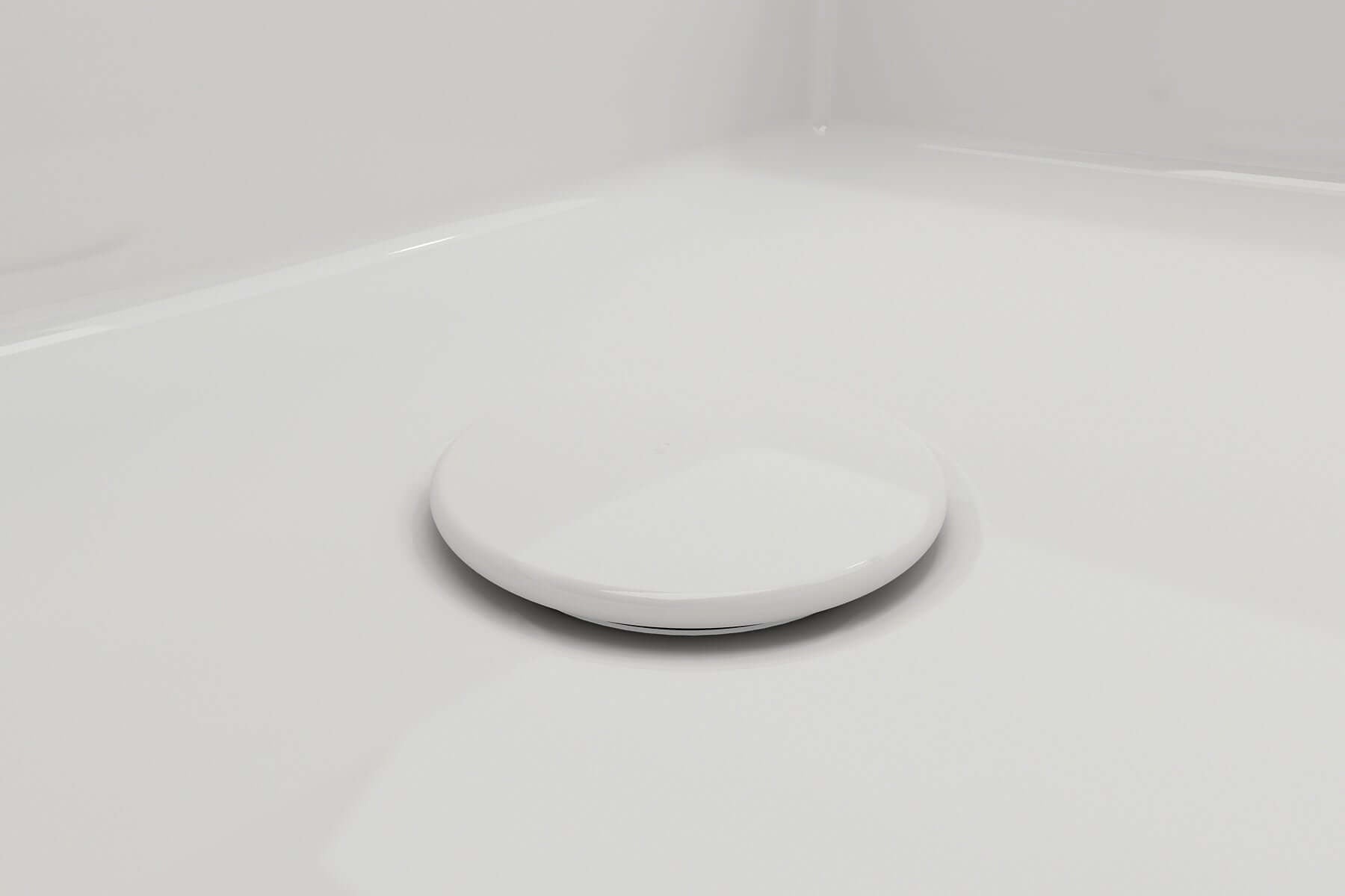 Alternate Image for Fireclay Drain Cover for BOCCHI Fireclay Kitchen Sink Kit Strainers in White, 1220-001