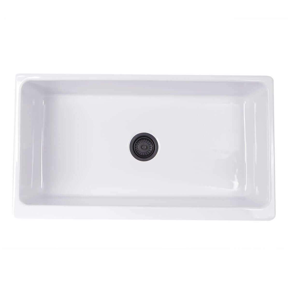 Alternate Image for Nantucket Sinks Cape 36" Fireclay Farmhouse Sink, White, Yarmouth-36W