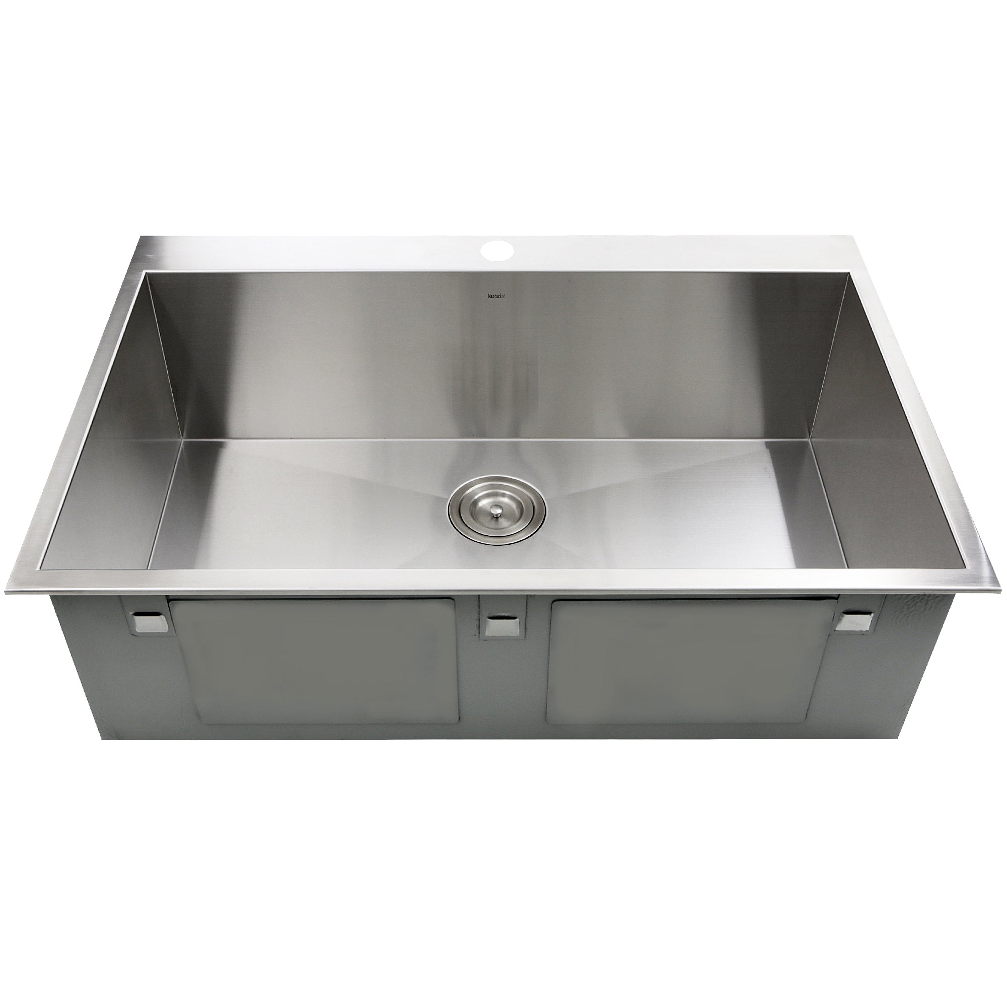 Alternate Image for Nantucket Sinks Pro Series 33" Stainless Steel Kitchen Sink, 16 Gauge, ZR3322-S-16