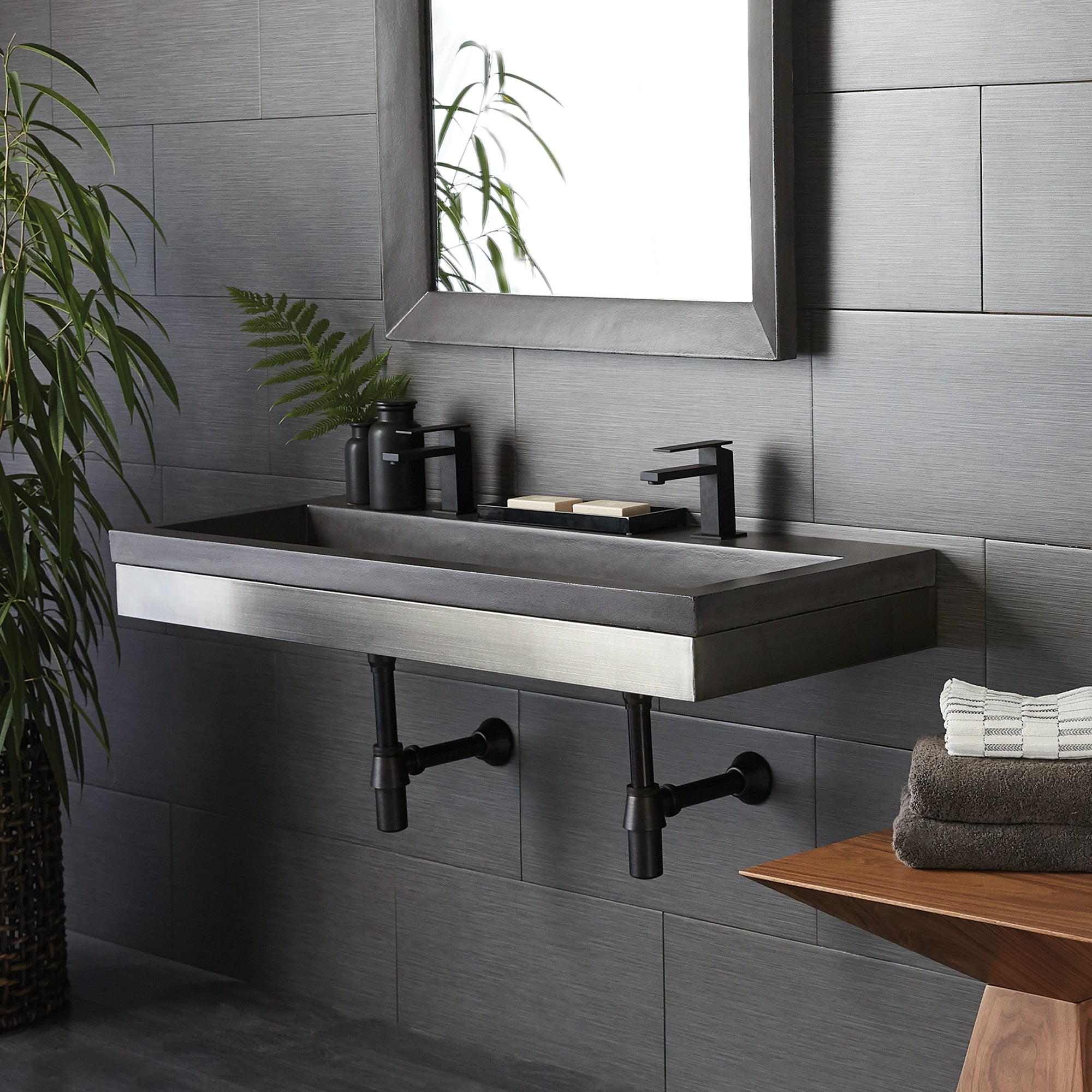 Alternate Image for Native Trails Zaca 48" ADA Compliant Wall Mount Vanity Base, VNS48S