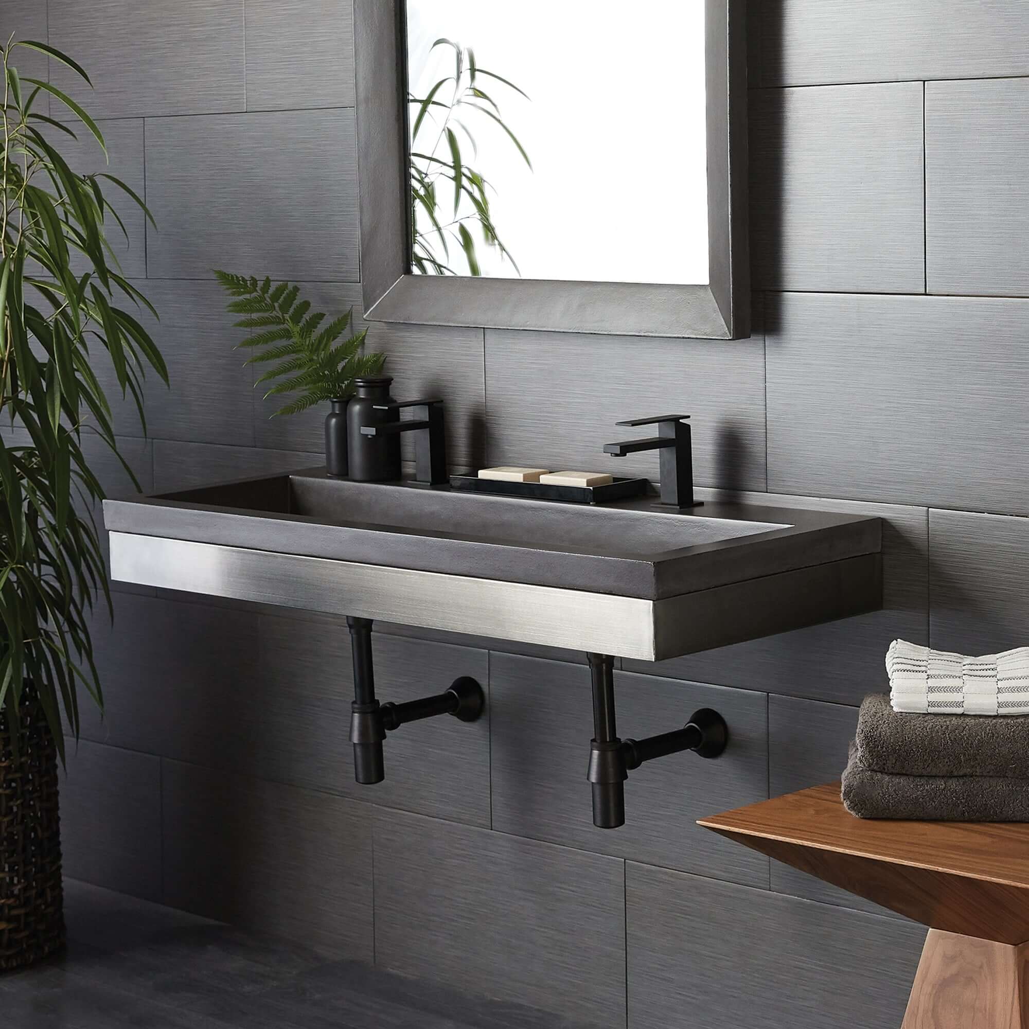 Alternate Image for Native Trails Zaca 48" ADA Compliant Wall Mount Vanity Base, VNS48S