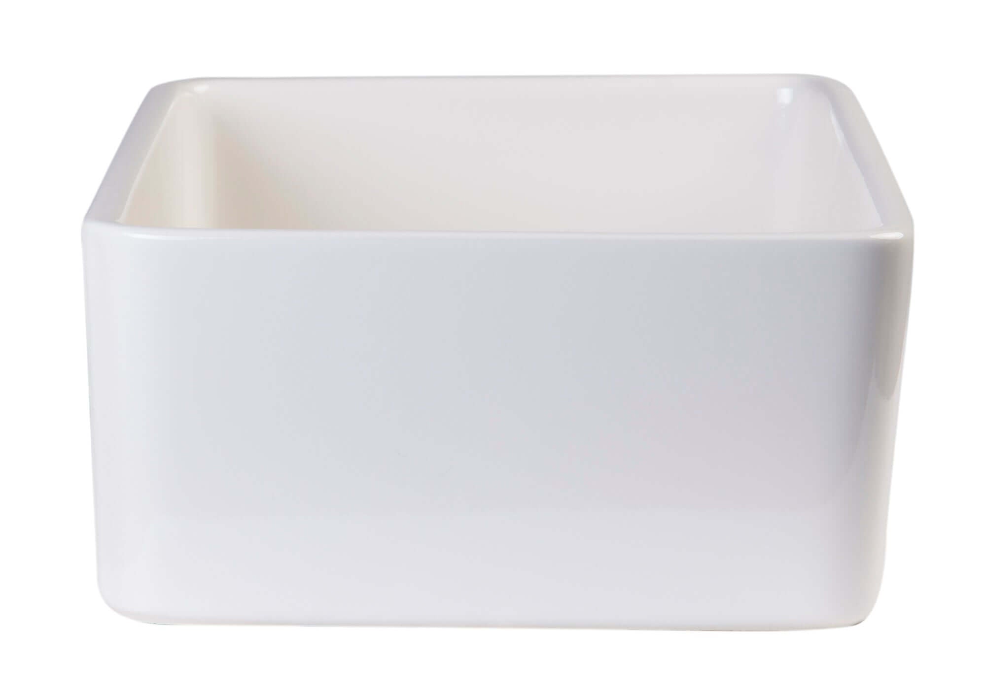 Alternate Image for ALFI 23" Fireclay Smooth Apron Single Bowl Farmhouse Apron Sink, Biscuit AB503-B