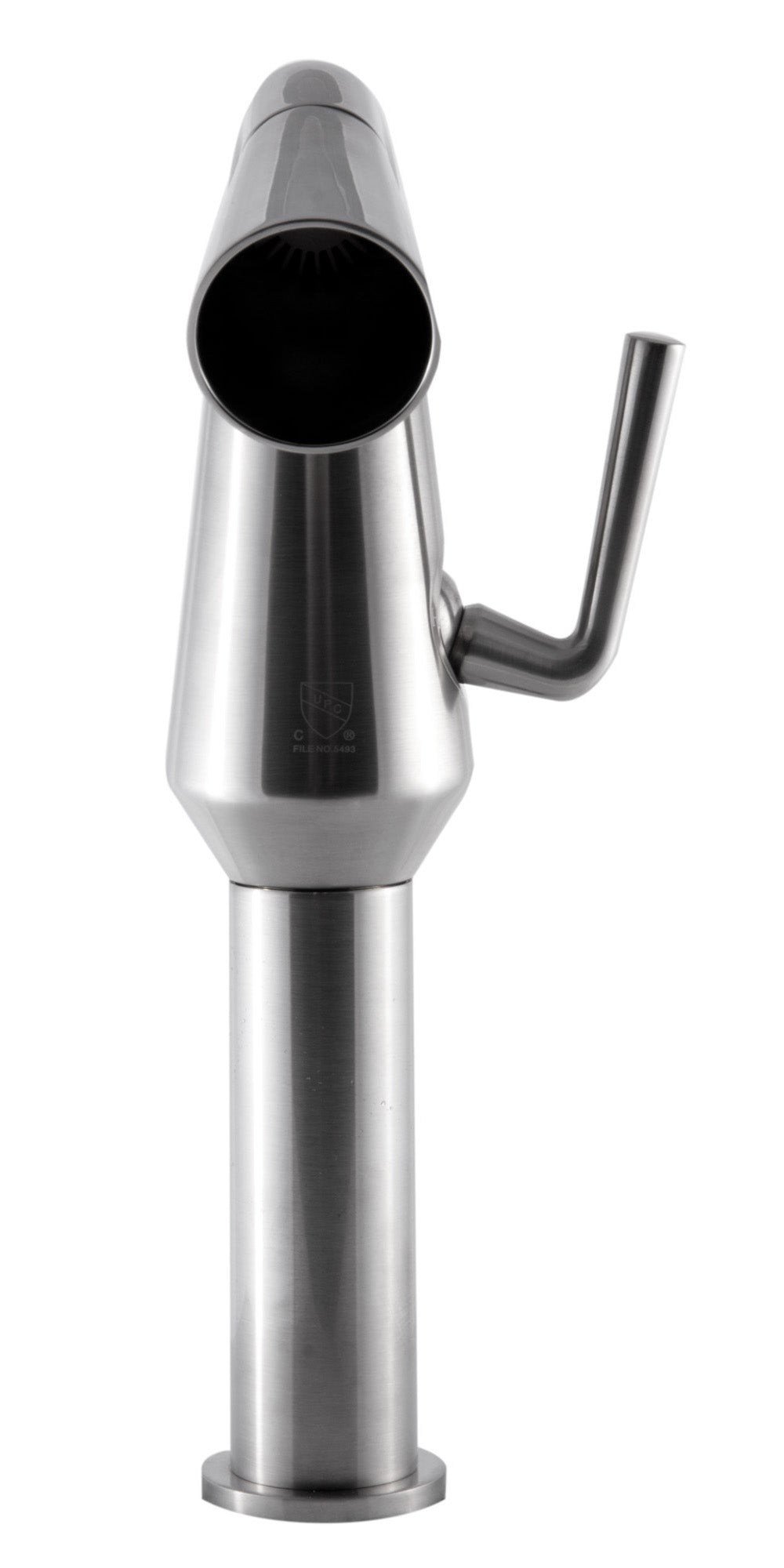 Alternate Image for ALFI Brushed Nickel Single Hole Tall Cone Waterfall Bathroom Faucet, AB1792-BN