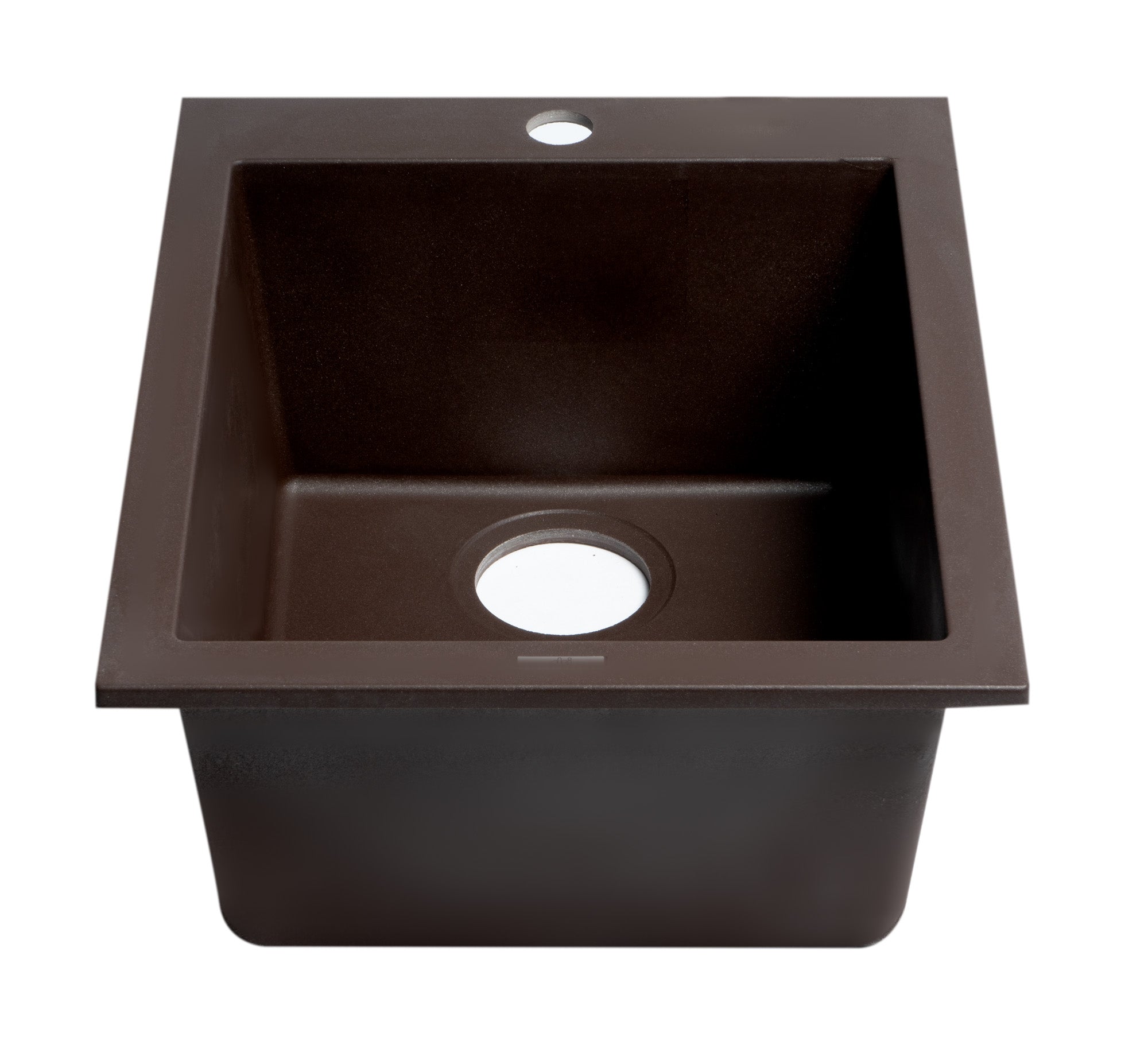Alternate Image for ALFI brand AB1720DI-C Chocolate 17" Drop-In Rectangular Granite Composite Kitchen Prep Sink