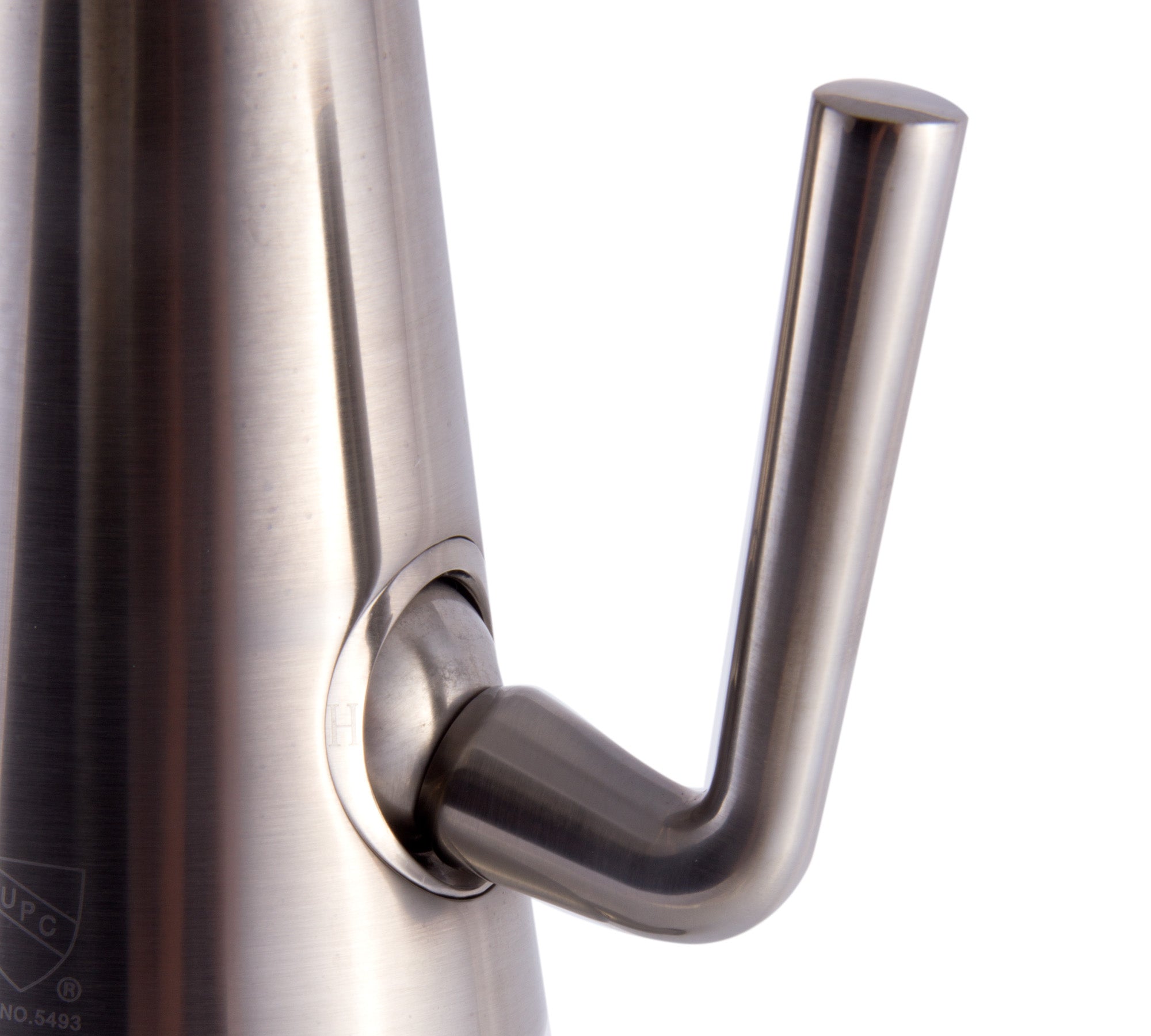 Alternate Image for ALFI Brushed Nickel Single Hole Tall Cone Waterfall Bathroom Faucet, AB1792-BN