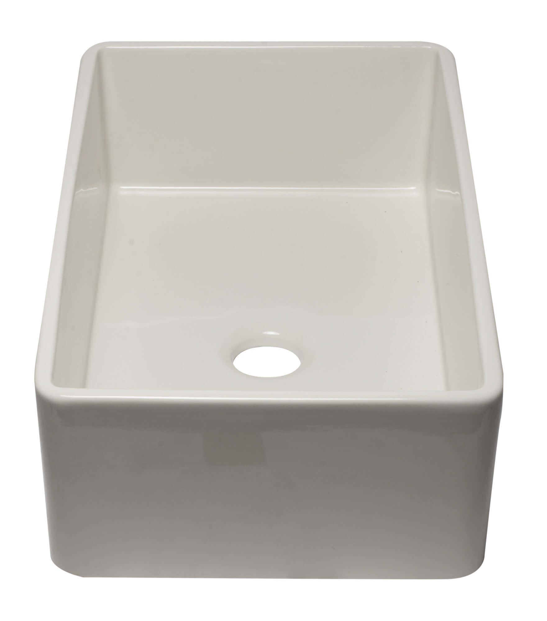 Alternate Image for ALFI 33" Single Bowl Fireclay Farmhouse Apron Sink, Biscuit, AB3320SB-B