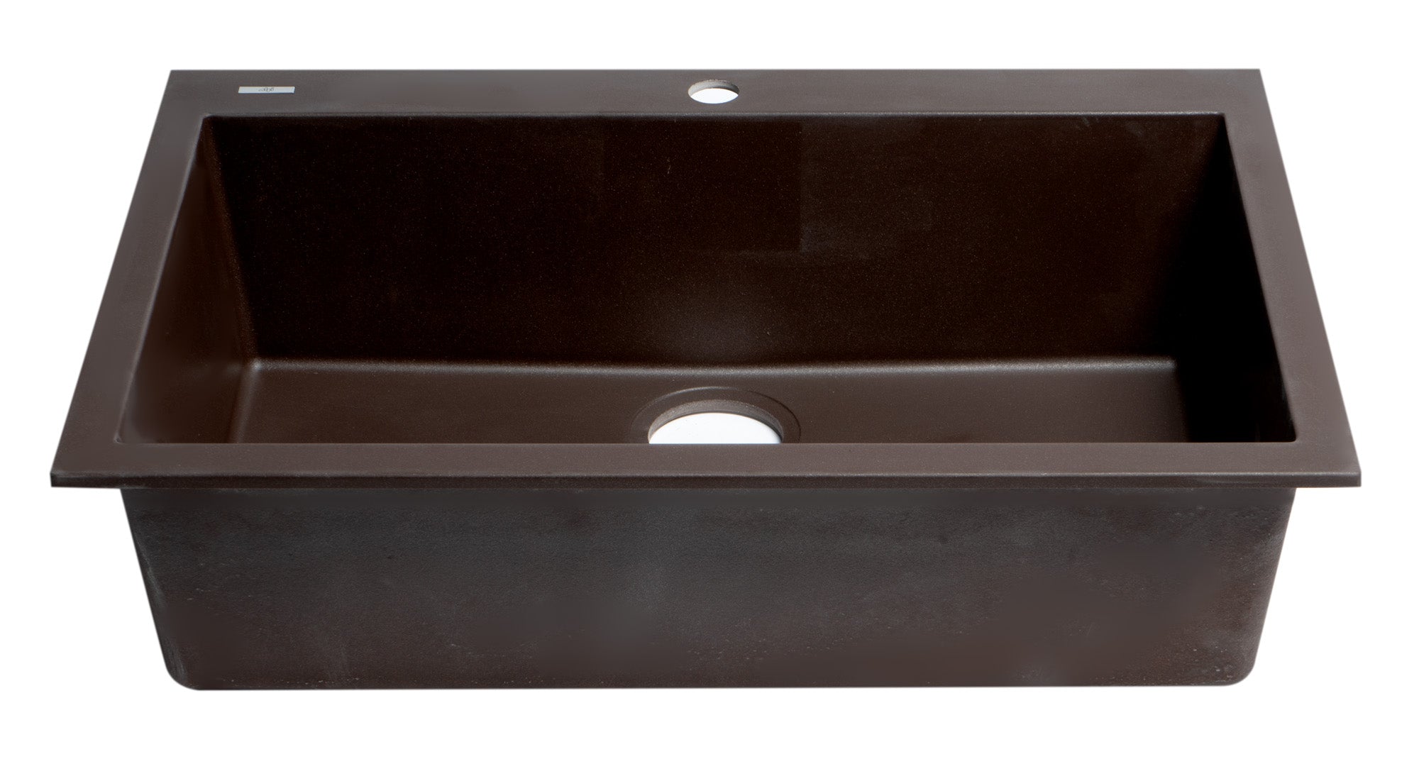 Alternate Image for ALFI brand AB3020DI-C Chocolate 30" Drop-In Single Bowl Granite Composite Kitchen Sink