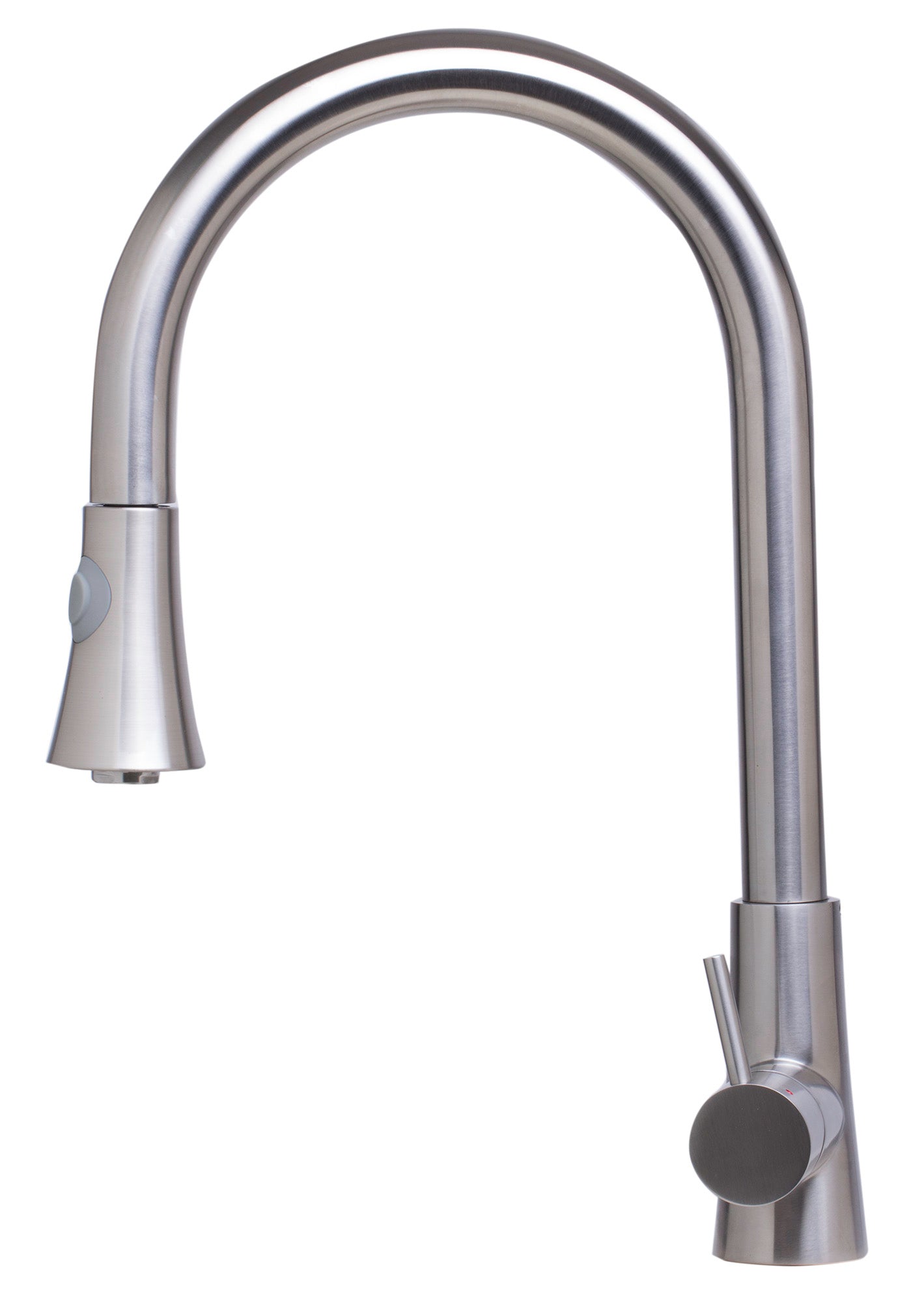 Alternate Image for ALFI Solid Brushed Stainless Steel Pull Down Single Hole Kitchen Faucet, AB2034-BSS