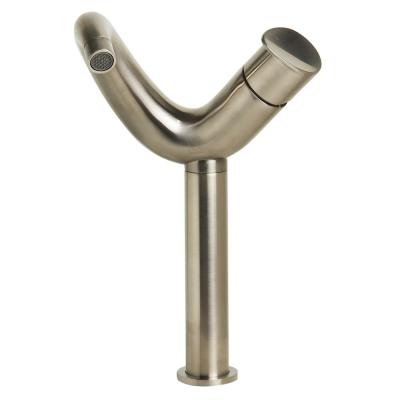 ALFI Tall Wave Brushed Nickel Single Lever Bathroom Faucet, AB1570-BN - The Sink Boutique