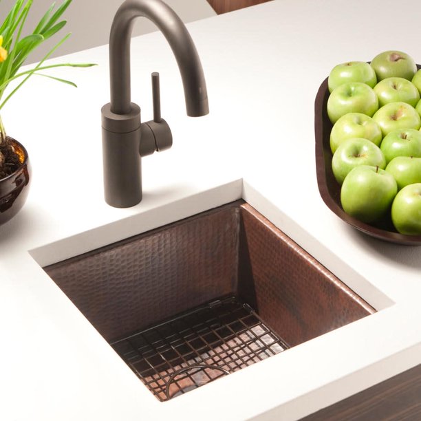 Alternate Image for Native Trails Cantina 15" Copper Bar/Prep Sink, Polished Copper, CPS434