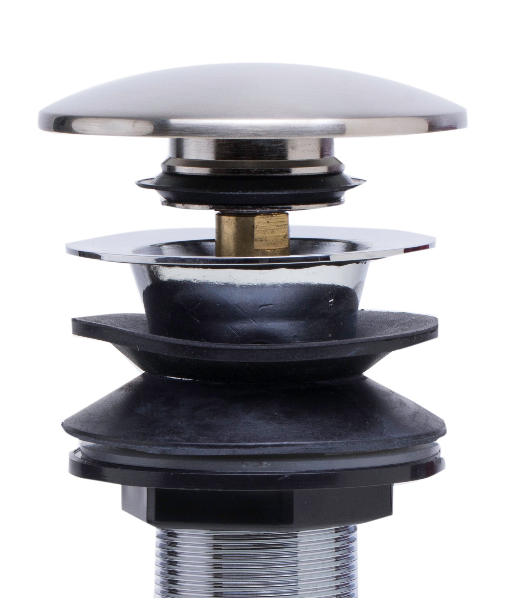 Alternate Image for ALFI Brushed Nickel Pop Up Drain for Bathroom Sink with Overflow, AB9056-BN