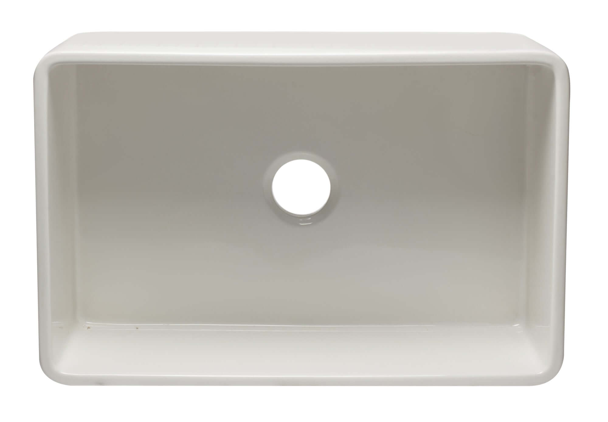 Alternate Image for ALFI 30" Single Bowl Fireclay Farmhouse Apron Sink, White, AB3020SB-W