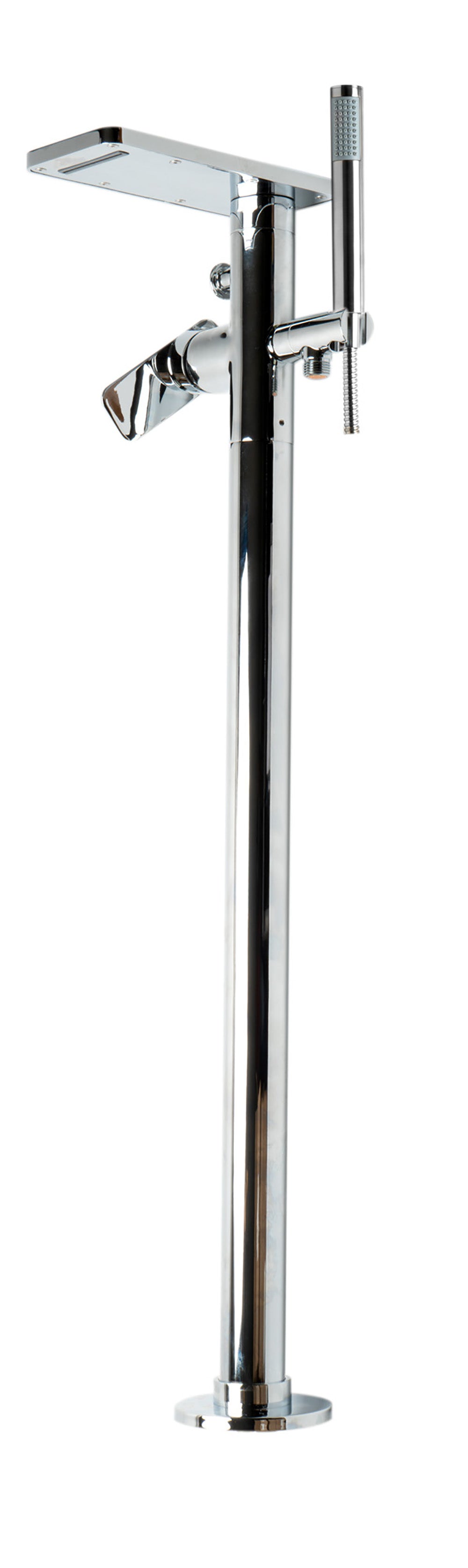 Alternate Image for ALFI brand AB2875-PC Polished Chrome Free Standing Floor Mounted Bath Tub Filler