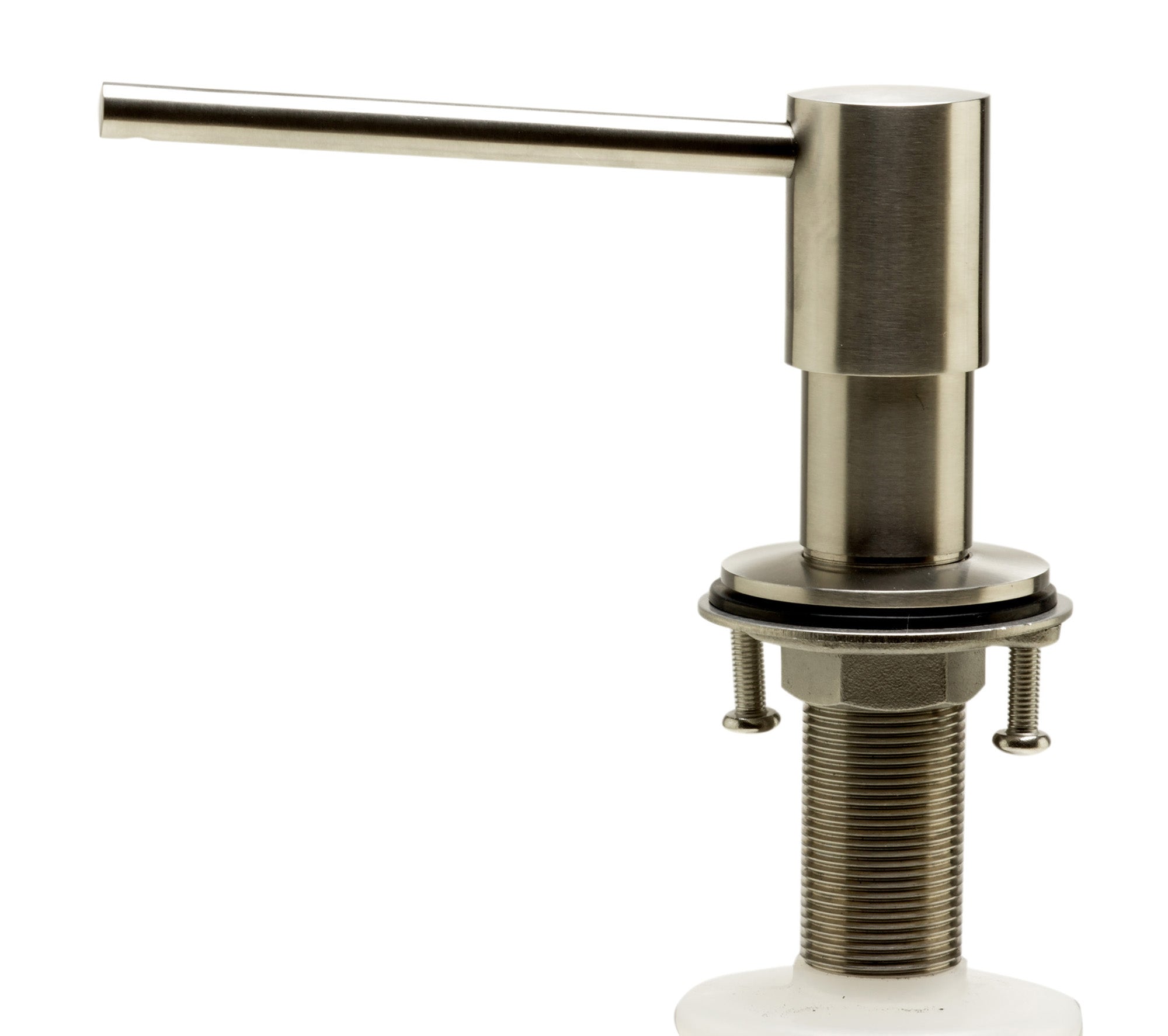 Alternate Image for ALFI brand AB5006-BSS Modern Round Brushed Stainless Steel Soap Dispenser