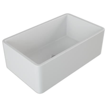 Alternate Image for Crestwood 30" White Fireclay Farmhouse Sink, Casement/Smooth Front, CW-8130-W