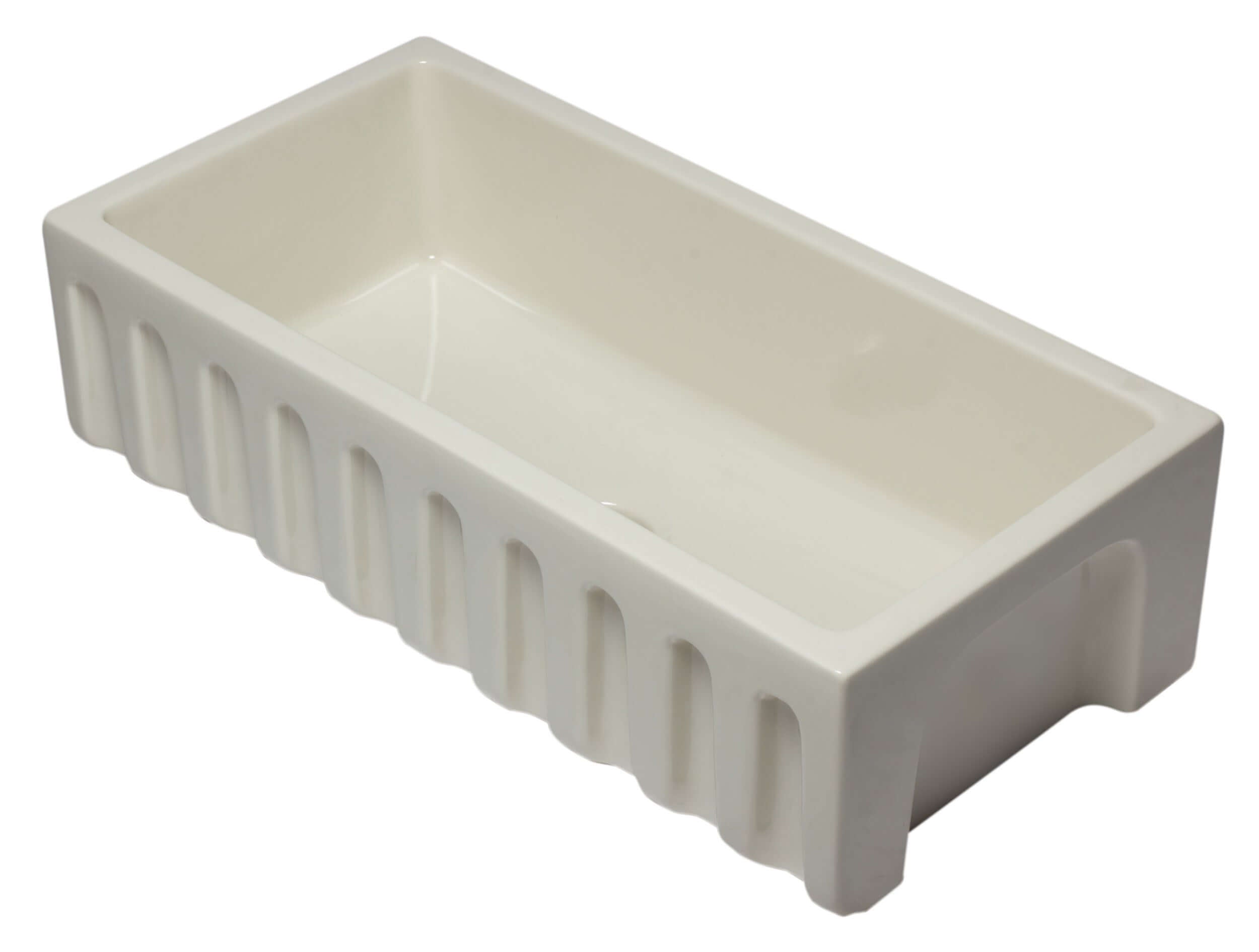 Alternate Image for ALFI 36" Single Bowl Fireclay Farmhouse Kitchen Sink, Biscuit, Reversible, AB3618HS-B