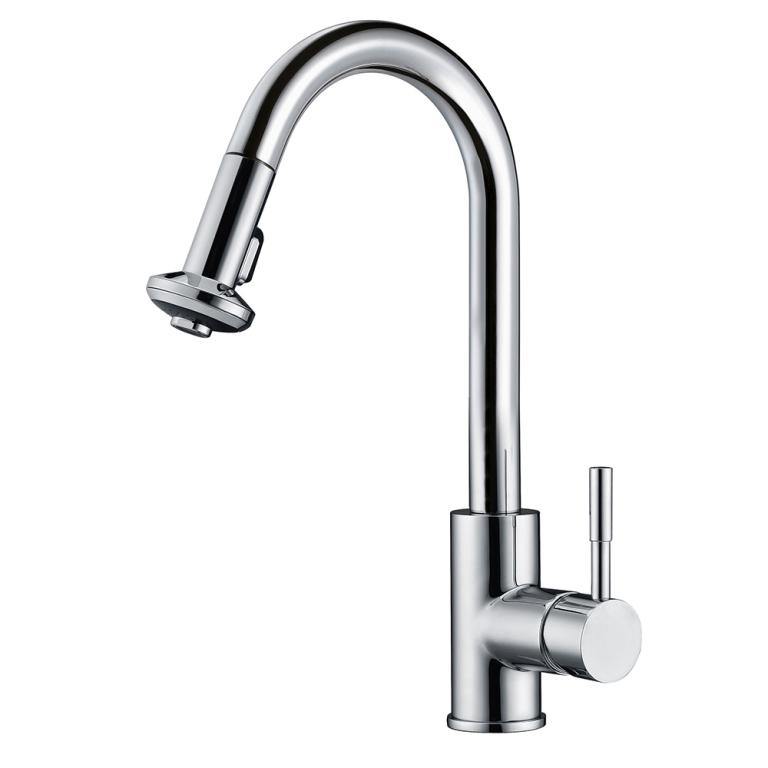 Dawn 16" 1.8 GPM Pull Down Kitchen Faucet, Chrome, AB50 3316C