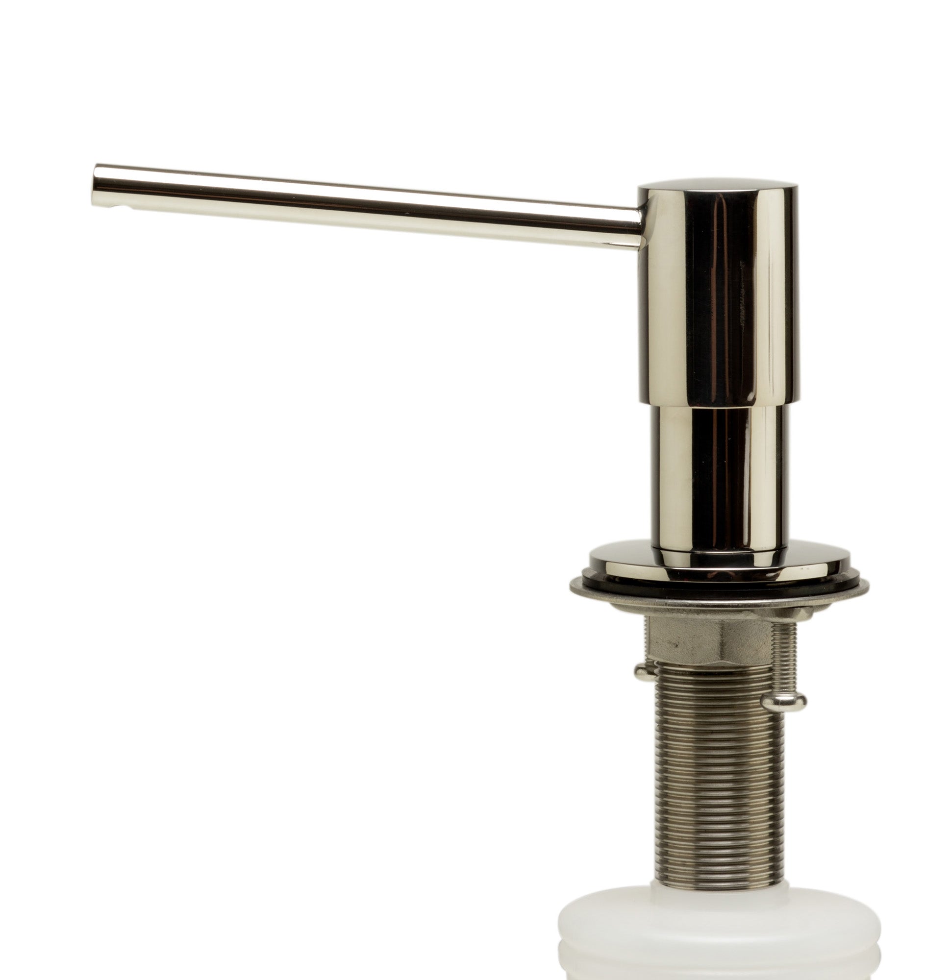 Alternate Image for ALFI brand AB5006-PSS Modern Round Polished Stainless Steel Soap Dispenser