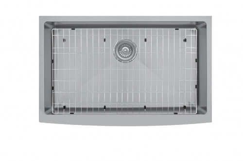 Alternate Image for Karran 33" Stainless Steel Farmhouse Sink, 16 Gauge, EL-84-PK1