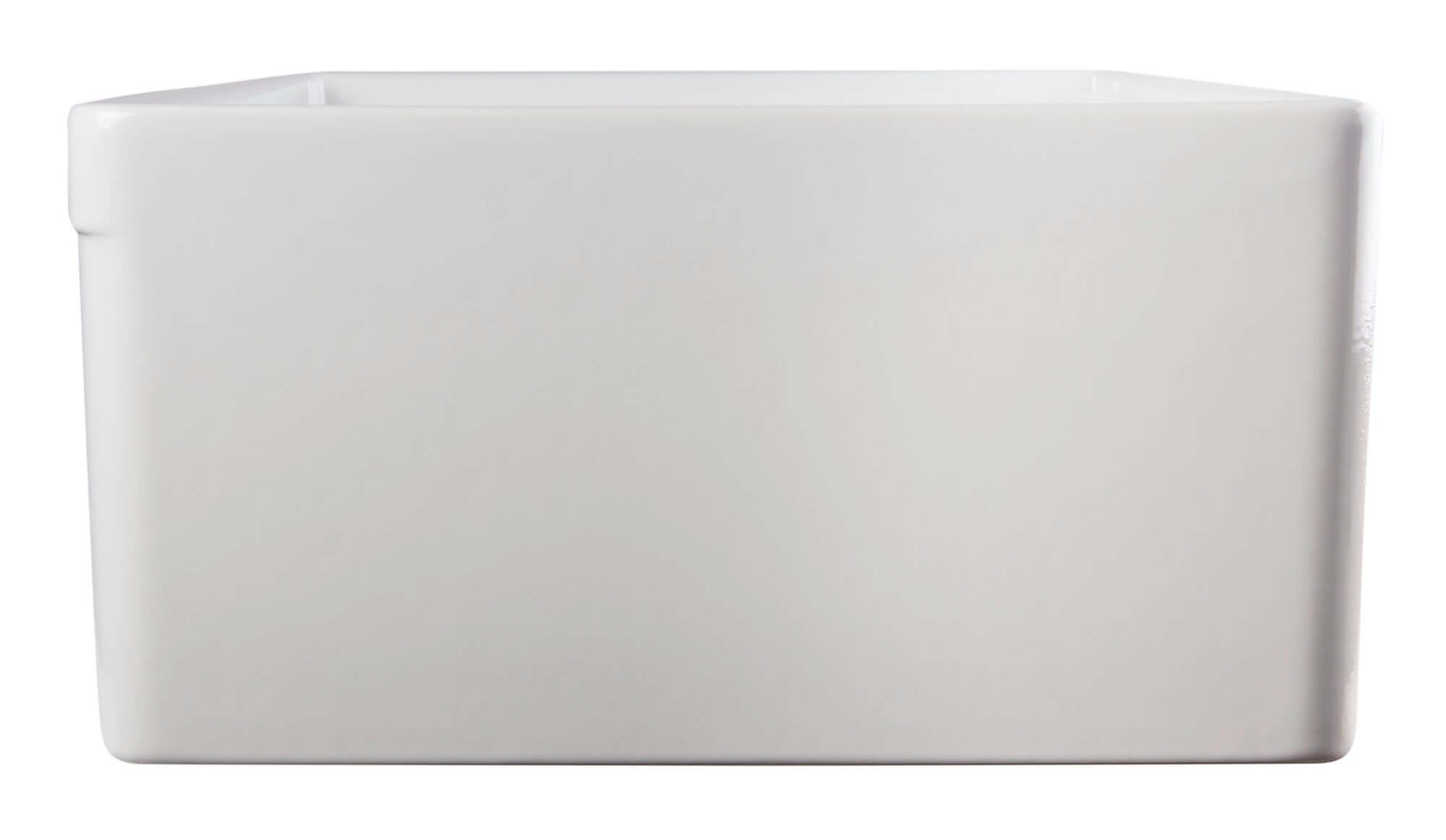 Alternate Image for ALFI 30" Single Bowl Fireclay Farmhouse Apron Sink, White, Decorative, AB511-W