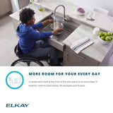 Elkay 30" Stainless Steel ADA Workstation Farmhouse Sink, Polished Satin, ELDSSF30279DBG - The Sink Boutique