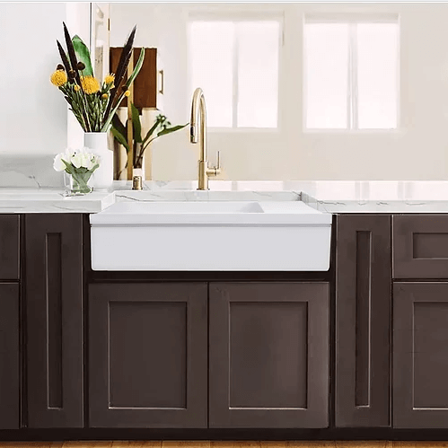Alternate Image for Nantucket Sinks Cape 36" Fireclay Farmhouse Sink, White, FCFS36-DB