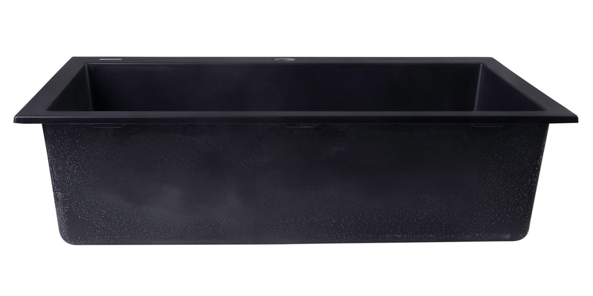 Alternate Image for ALFI Black 30" Drop-In Single Bowl Granite Composite Kitchen Sink, AB3020DI-BLA
