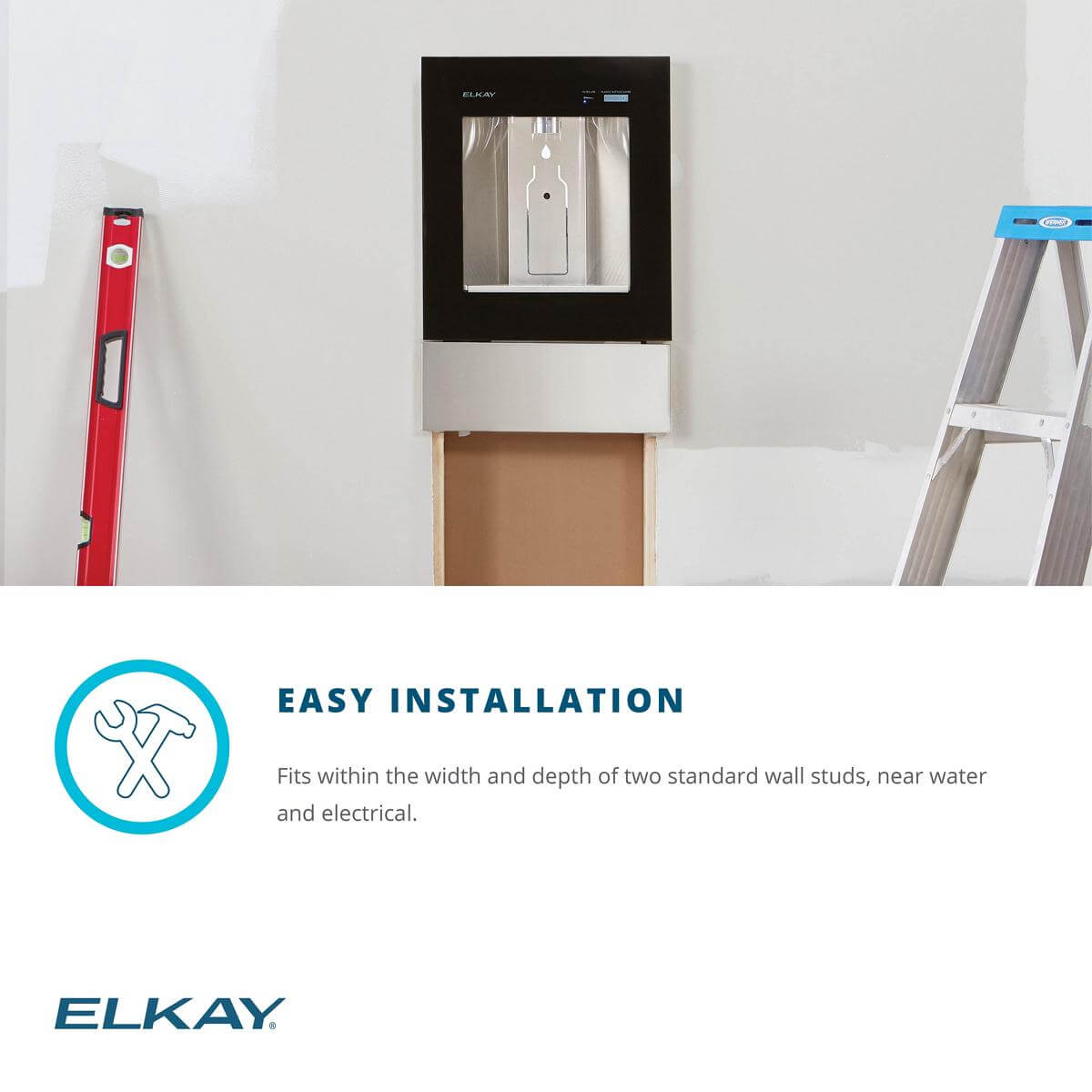 Alternate Image for Elkay LBWD00BKC ezH2O Liv Built-in Filtered Water Dispenser, Non-refrigerated, Midnight
