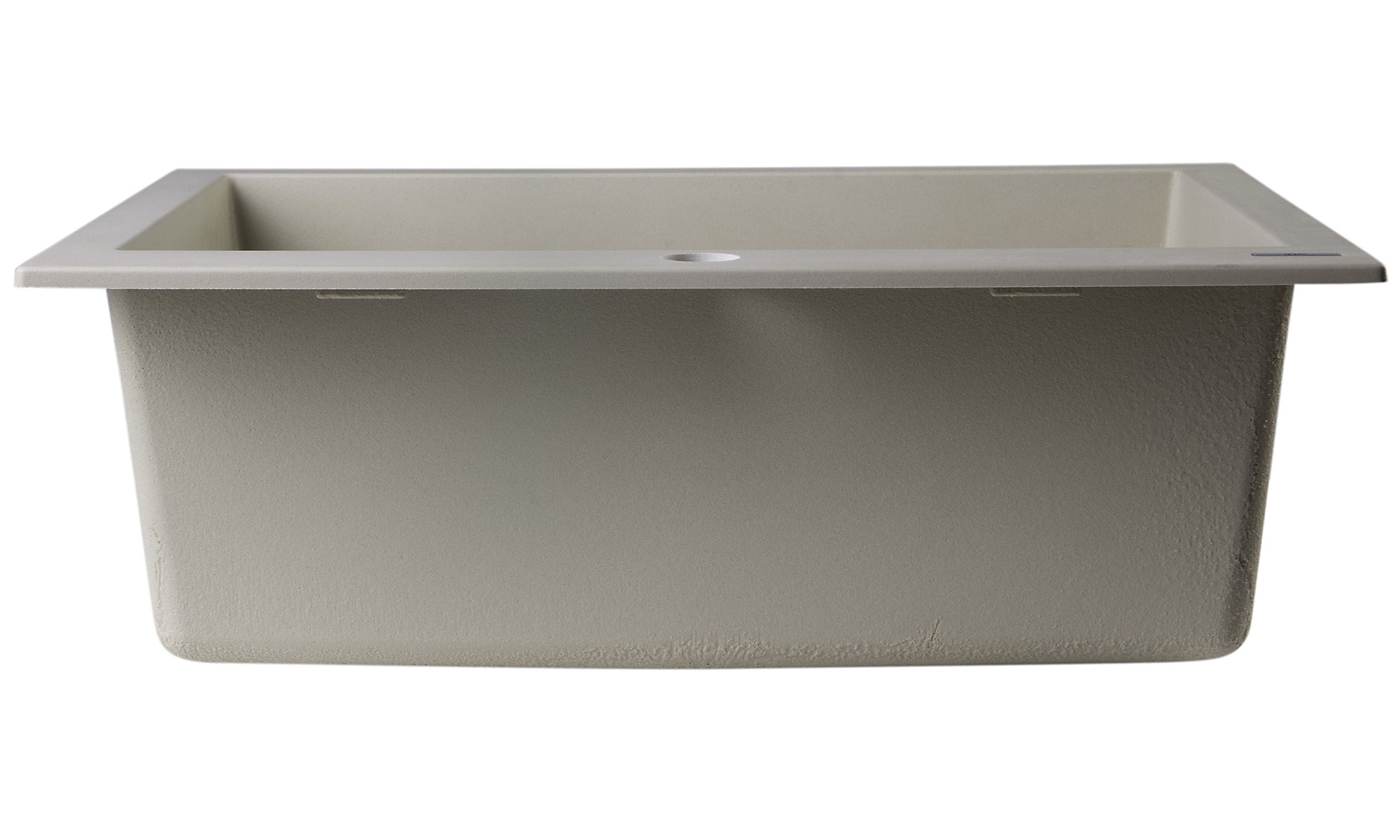 Alternate Image for ALFI Biscuit 24" Drop-In Single Bowl Granite Composite Kitchen Sink, AB2420DI-B