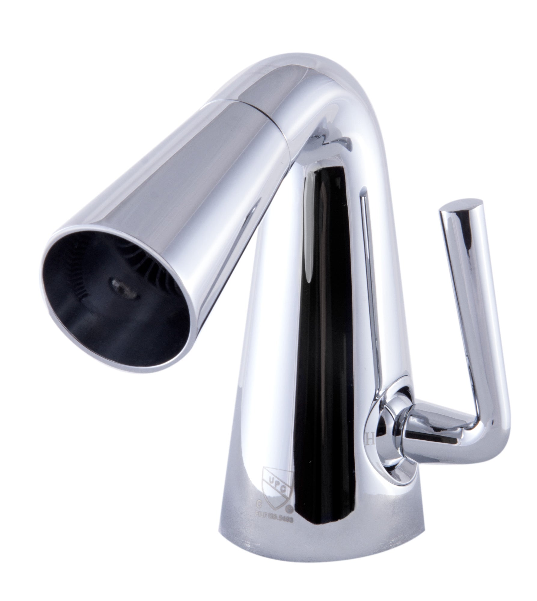 Alternate Image for ALFI Polished Chrome Single Hole Cone Waterfall Bathroom Faucet, AB1788-PC