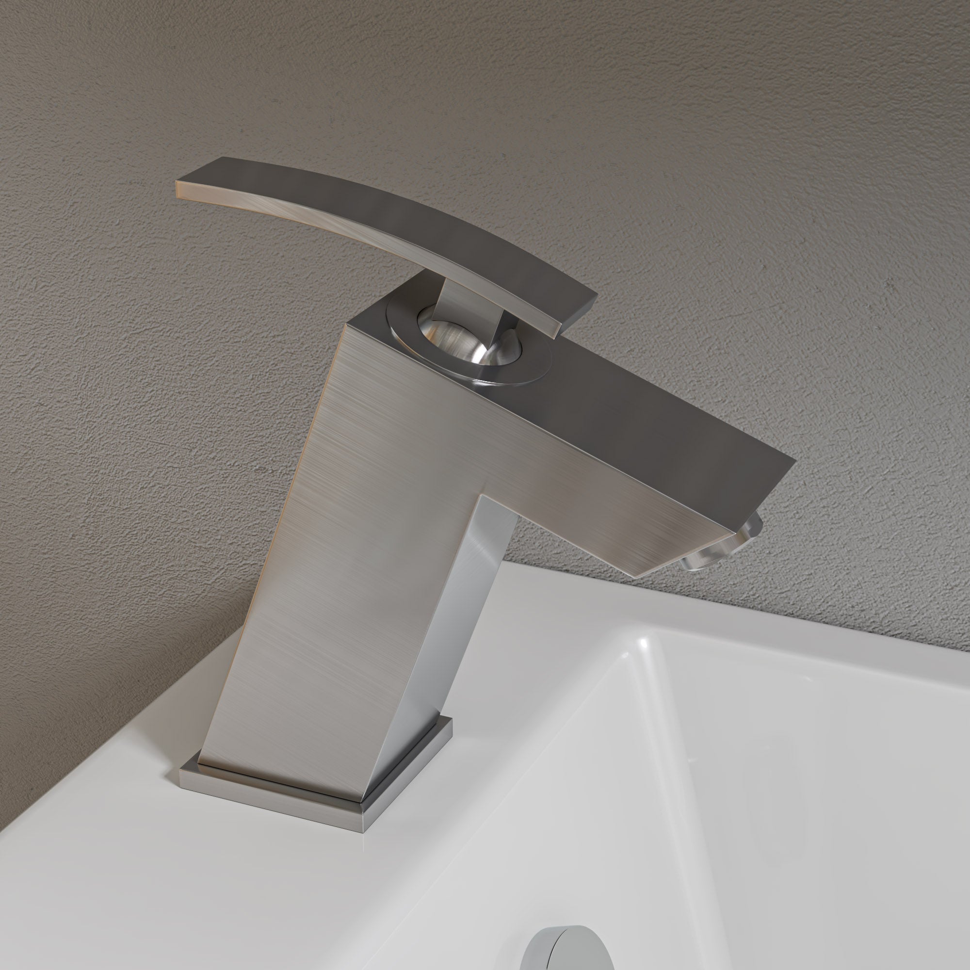 Alternate Image for ALFI Brushed Nickel Single Lever Bathroom Faucet, AB1628-BN