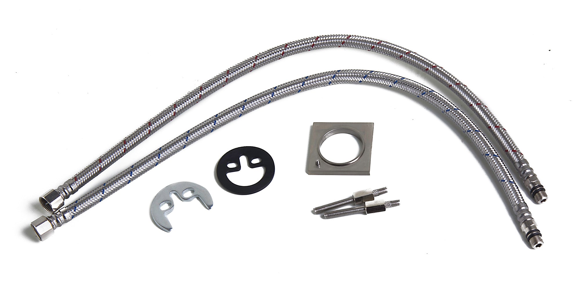 Alternate Image for ALFI Brushed Nickel Square Body Curved Spout Single Lever Bathroom Faucet, AB1258-BN