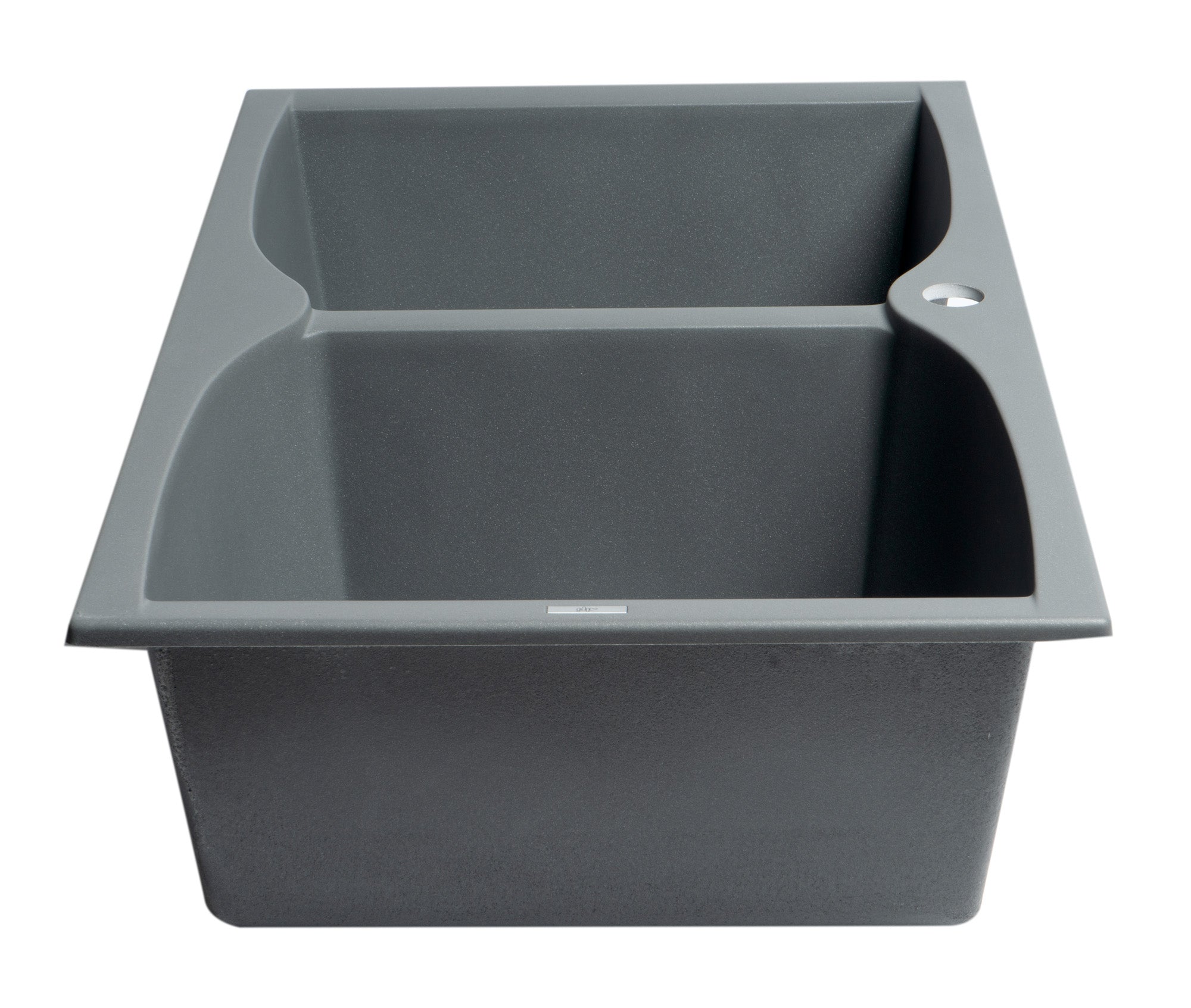 Alternate Image for ALFI brand AB3220DI-T Titanium 32" Drop-In Double Bowl Granite Composite Kitchen Sink
