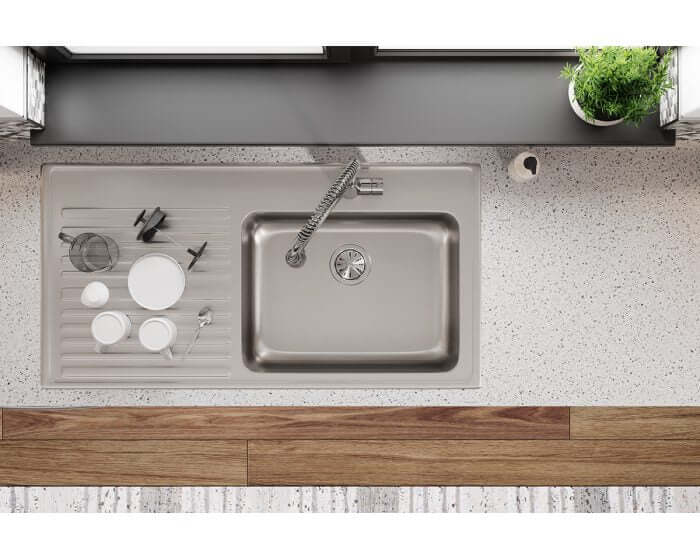 Alternate Image for Elkay Lustertone Classic 43" Stainless Steel Kitchen Sink, 18 Gauge, Lustrous Satin, ILGR4322R1