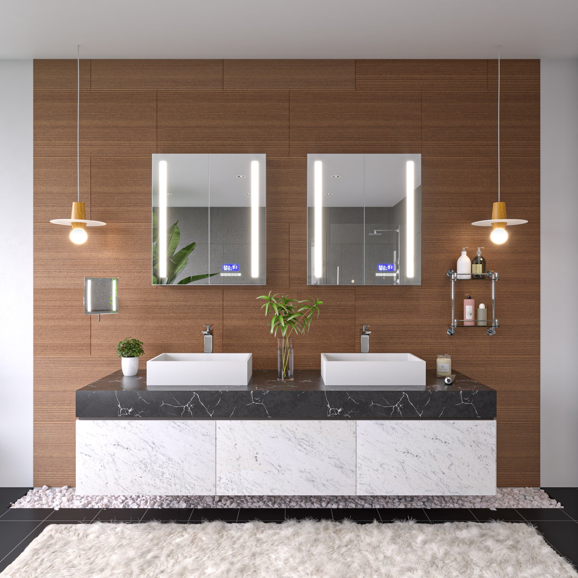 Alternate Image for ALFI Polished Chrome Tall Single Hole Modern Bathroom Faucet, AB1778-PC