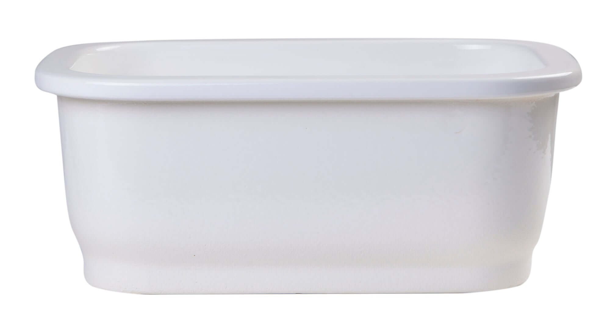 Alternate Image for ALFI brand AB1218 Small Rectangular Fireclay Undermount or Drop In Prep / Bar Sink