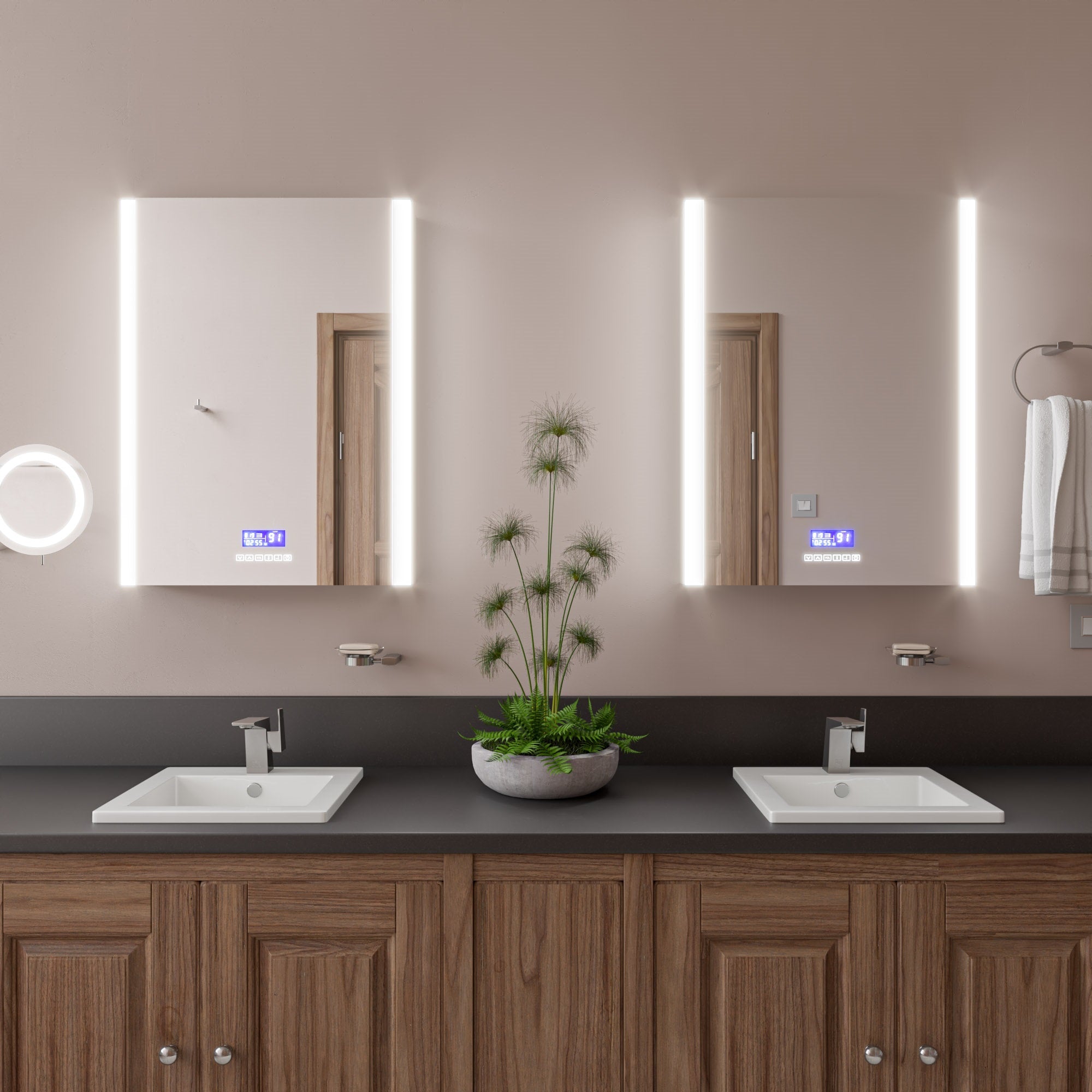 Alternate Image for ALFI Brushed Nickel Modern Single Hole Bathroom Faucet, AB1470-BN