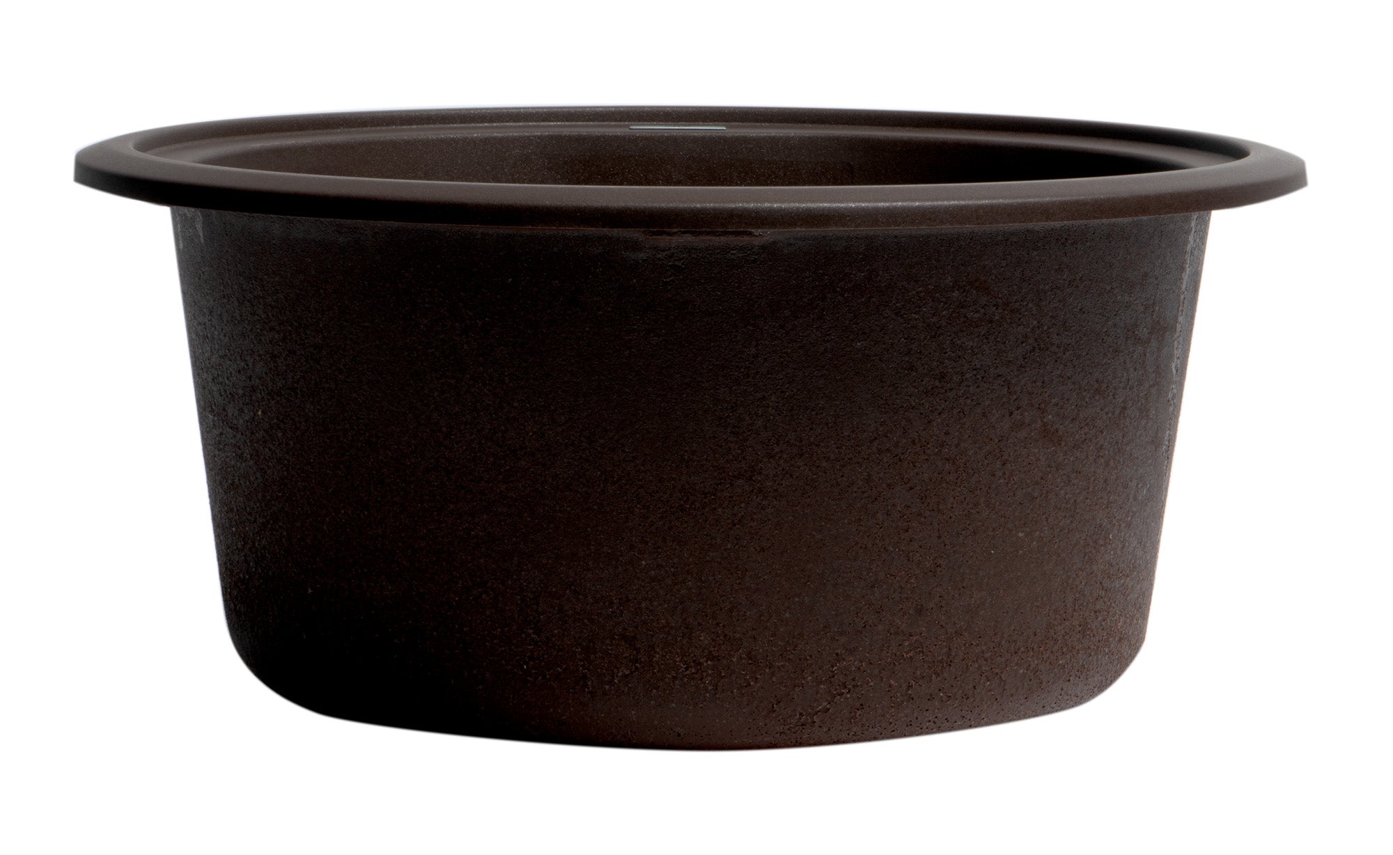 Alternate Image for ALFI brand AB1717UM-C Chocolate 17" Undermount Round Granite Composite Kitchen Prep Sink