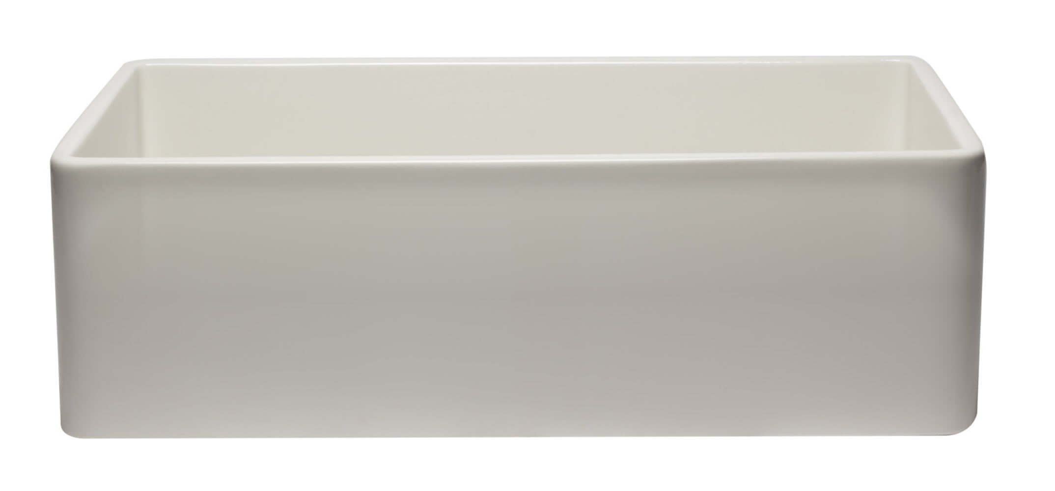 Alternate Image for ALFI 33" Single Bowl Fireclay Farmhouse Apron Sink, Biscuit, AB3320SB-B